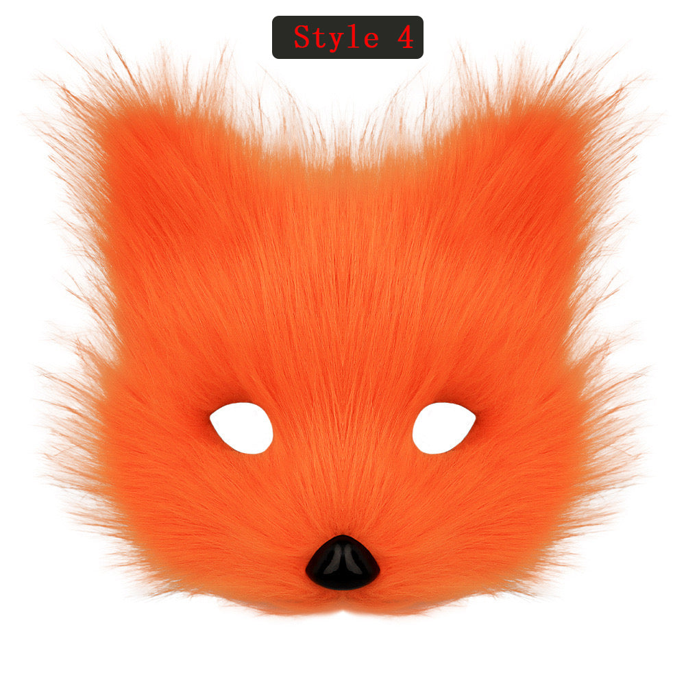 Cosplay Fox Mask Cosplay Headdress Halloween Cosplay Fox Costume Accessories Custom Animal Ears Furry Ears Faux Fur