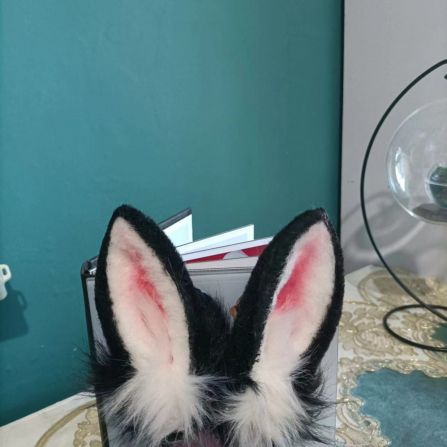 Cosplay Rabbit Ears Bunny Headband Cosplay White Rabbit Headclip Hairband Cosplay Bunny Ears Costume Accessories