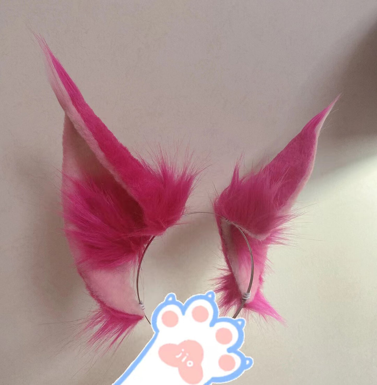 Ahri Cosplay Ears Kit LOL Ahri Cosplay Headdress Hairband Cosplay League of Legends Ears Ahri Costume Accessories