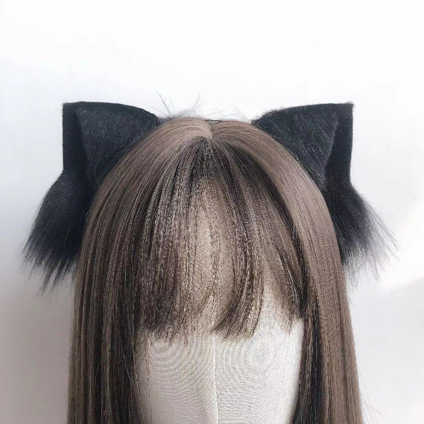 Cosplay Cat Ears Cosplay Black Cat Headband Hairband White Cat Ears Costume Accessories Custom Animal Ears