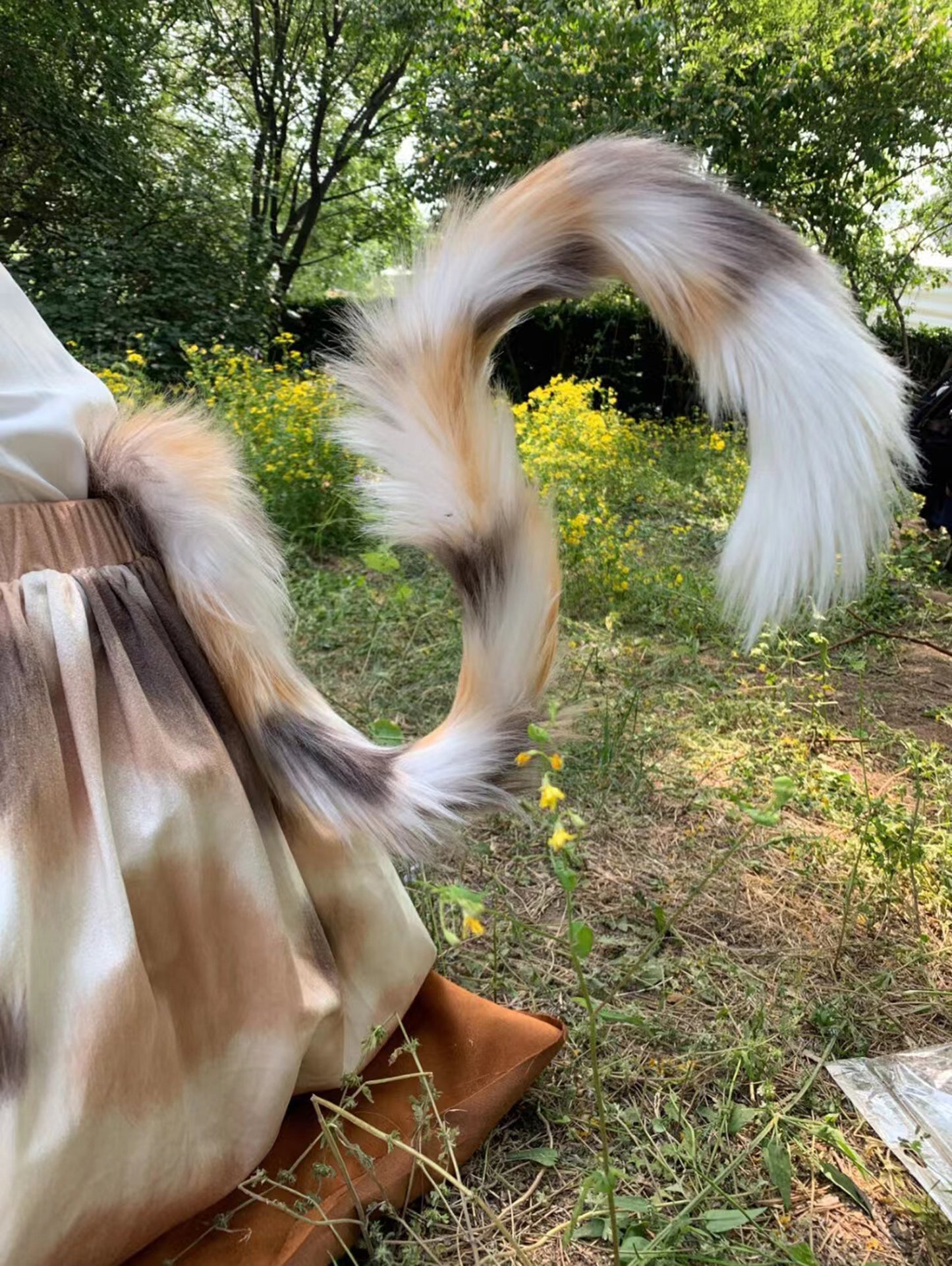 Cosplay Cat Ears Tail Kit Cosplay Headdress Hairband Cosplay Calico Cat Costume Accessories