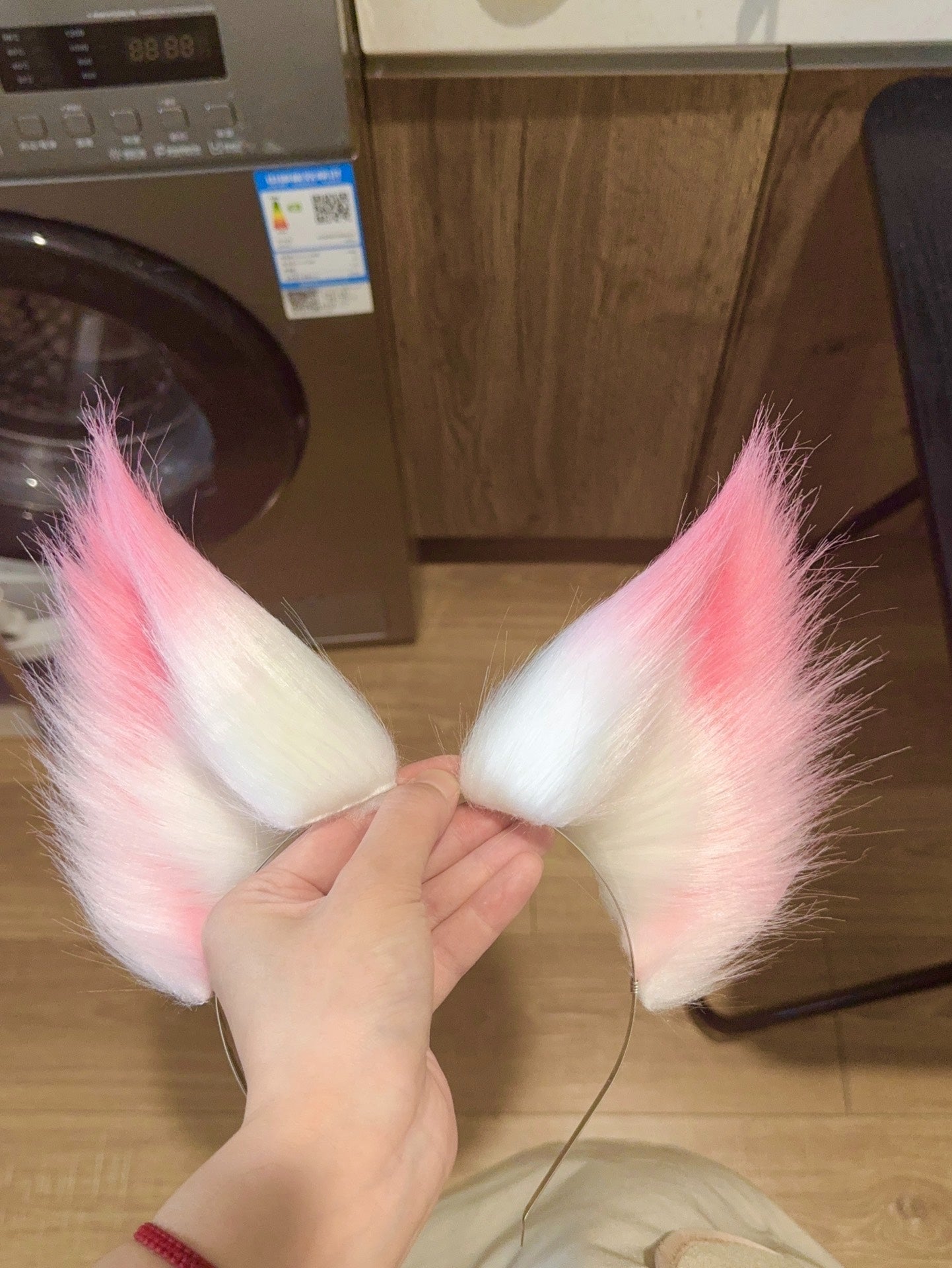 Cosplay Naraka:Blade Point Fox Ears Cosplay Red Fox Hairclips Cosplay Wolf Costume Accessories Animal Ears Faux Wolf Ears