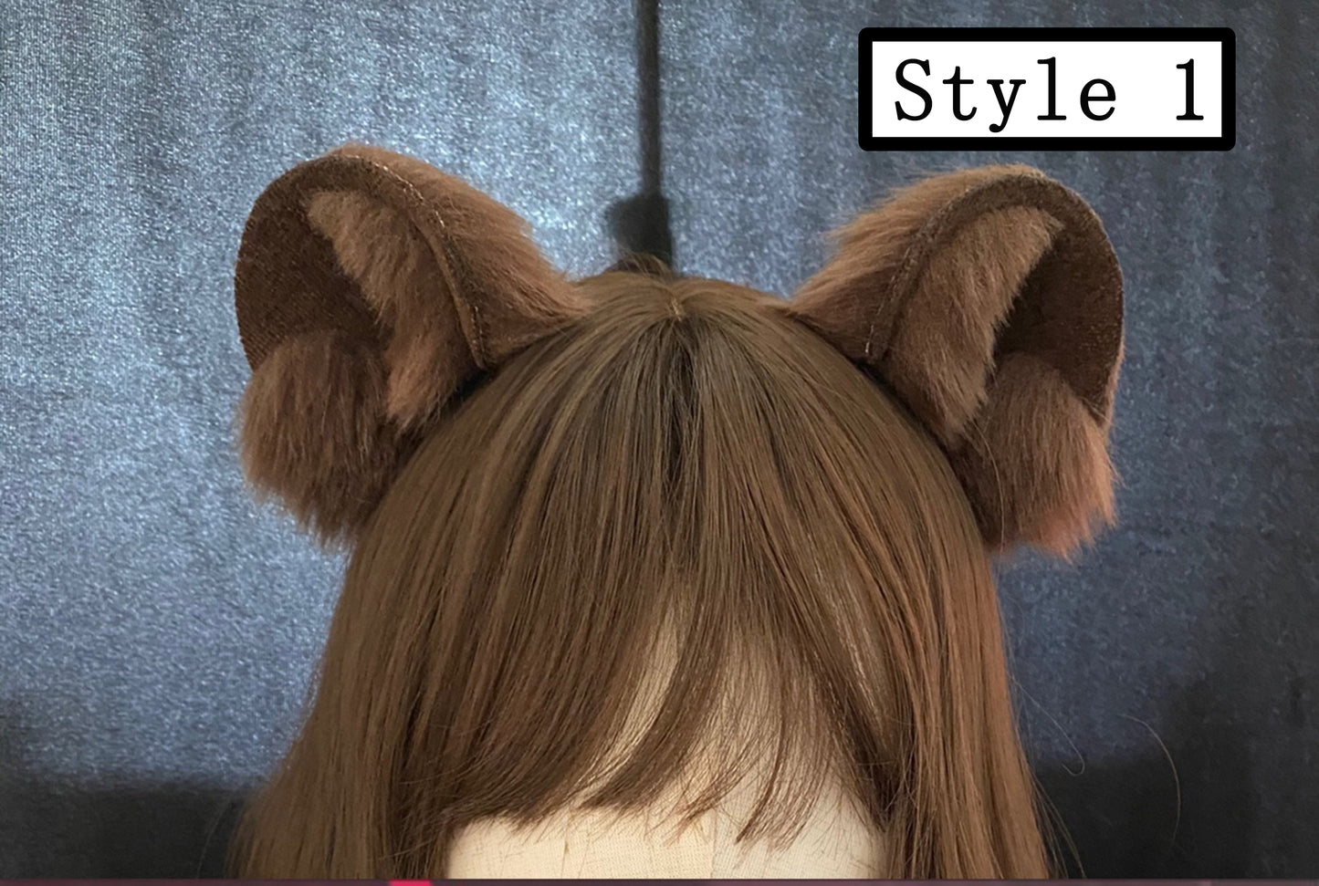 Cosplay Bear Ears Cosplay Bears Headband Hairband Cosplay Bear Ears Hairclips Costume Mouse Accessories Custom Animal Ears Furry Ears Faux Fur