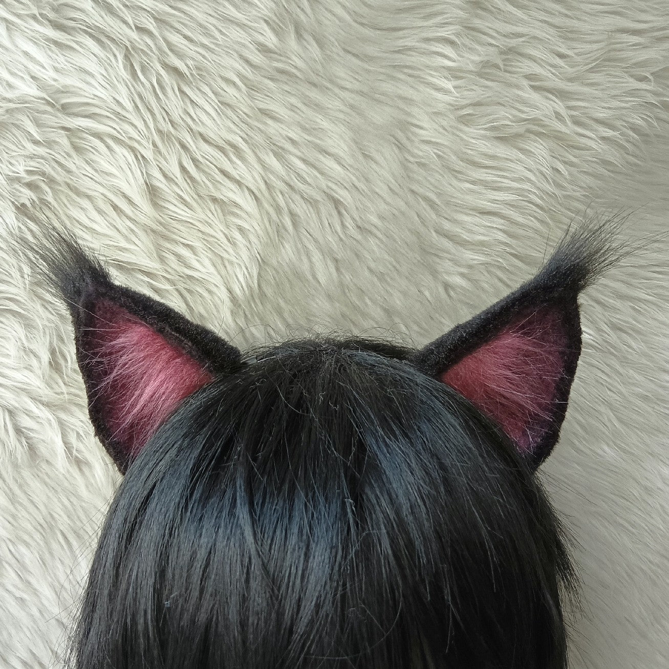 Cosplay Cupid’s Target: Deep Space Ears Kit Cosplay Zayne Black Lynx Headband Wolf Hairband Cosplay Animal Faux Fur Wolf Ears