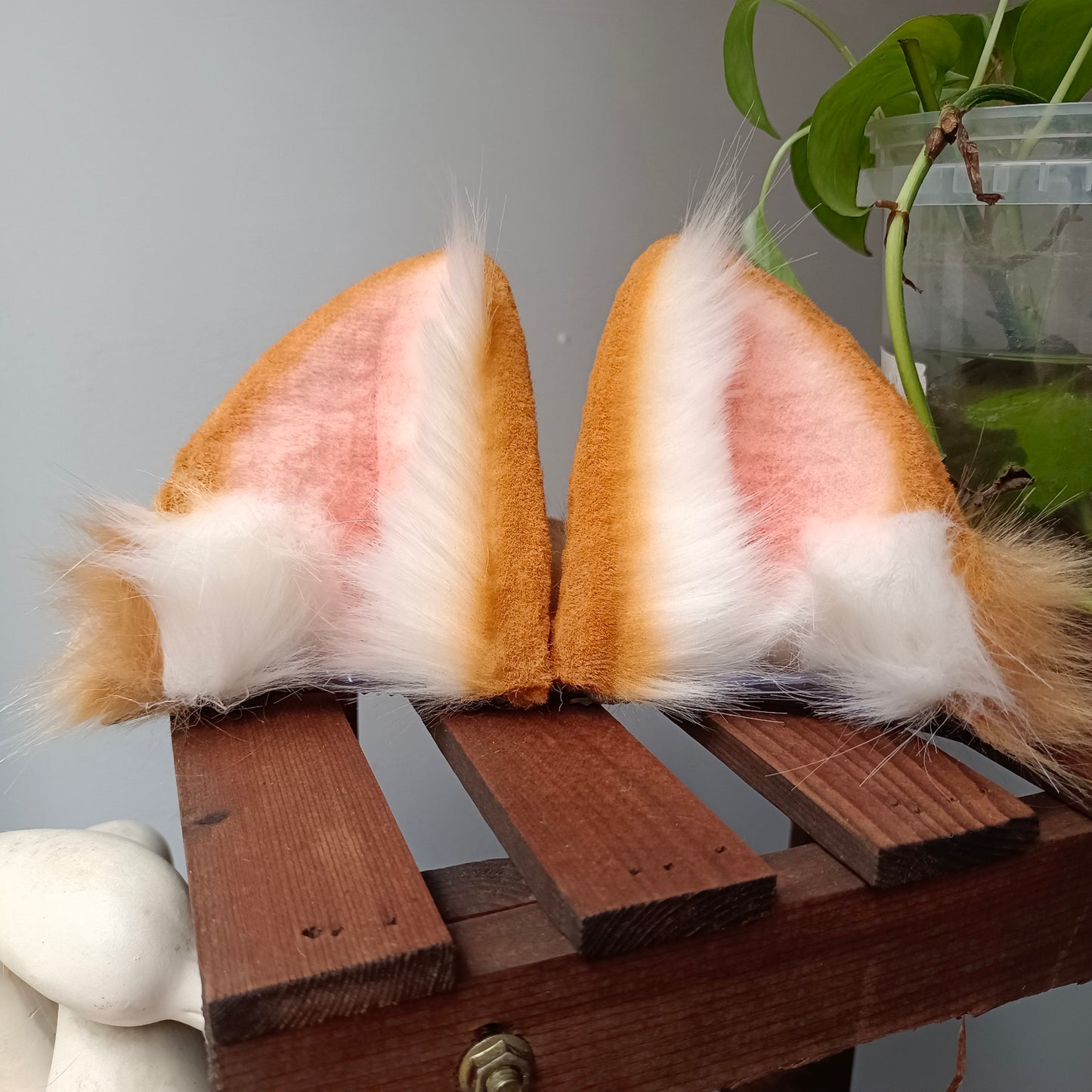 Cosplay Gorou Ears Shiba Inu headband Cosplay Genshin Impact Headdress Hairclips Cosplay Dog Costume Accessories Custom Animal Ears Furry Ears Faux Fur