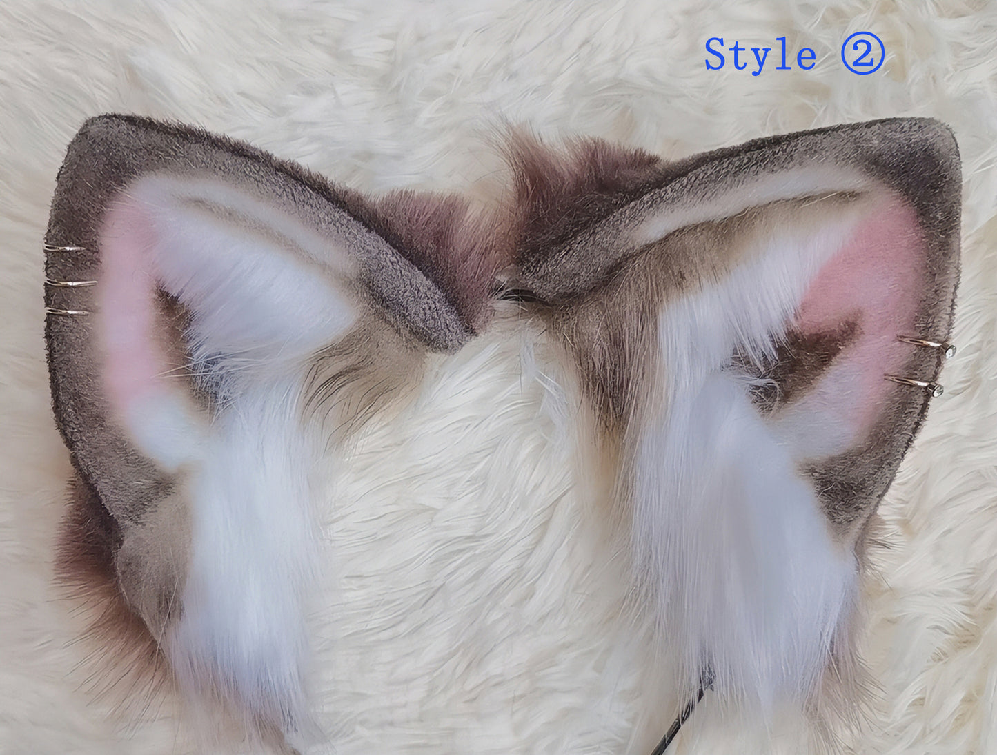 Cosplay Colorful Cat Ears Kit Cosplay Cat Headband Hairband Rainbow Cat Ears Costume Accessories