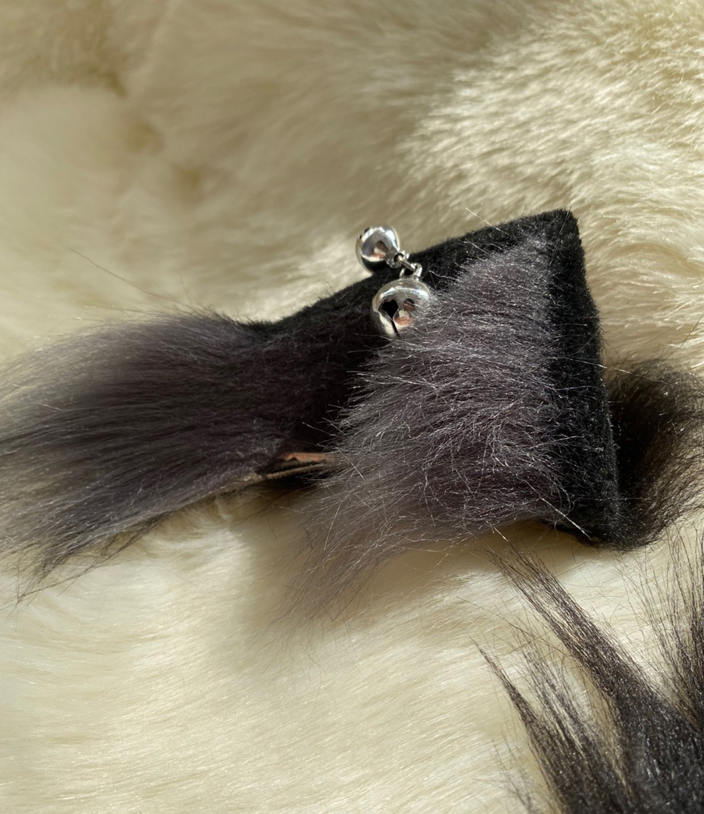 Cosplay Cat Ears Kit Cosplay Cat Ears with Bell Cat Headband Headdress Cat Hairclips Cat Headband Costume Accessories Custom Animal Ears Furry Ears Faux Fur