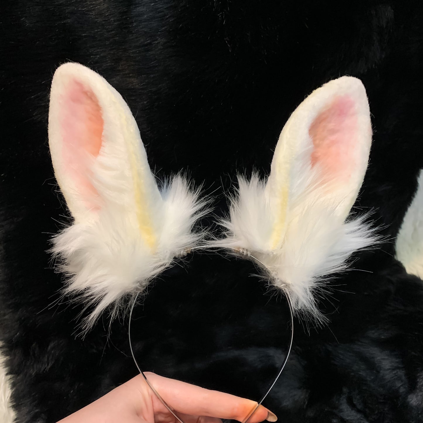 Cosplay Rabbit Ears Headband Cosplay White Rabbit Headclip Hairband Cosplay Bunny Ears Costume Accessories