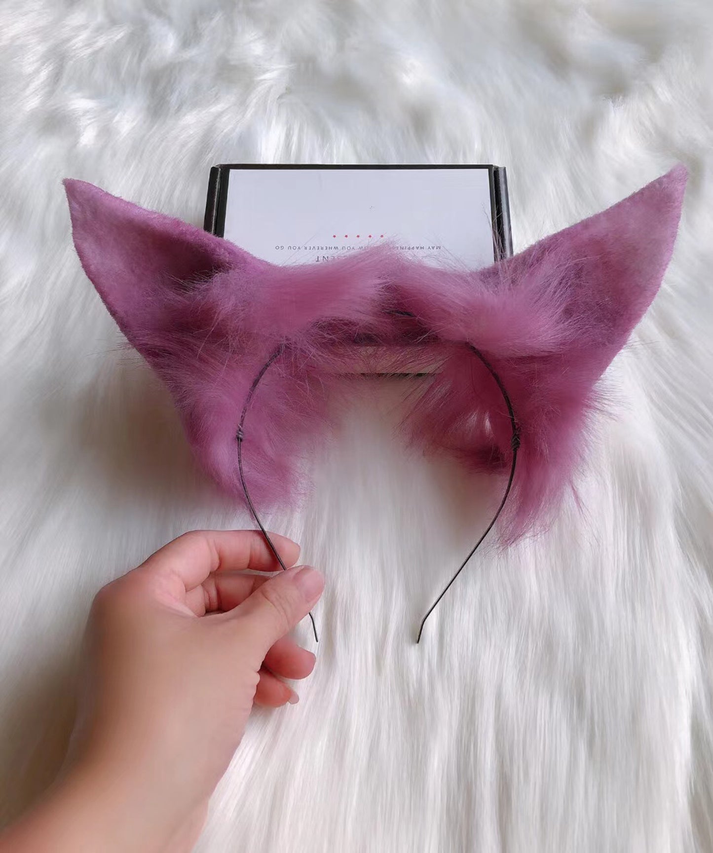 Cosplay The Spirit Blossom Ahri Ears Kit Cosplay Headdress Hairband Cosplay LOL Ahri Costume Accessories