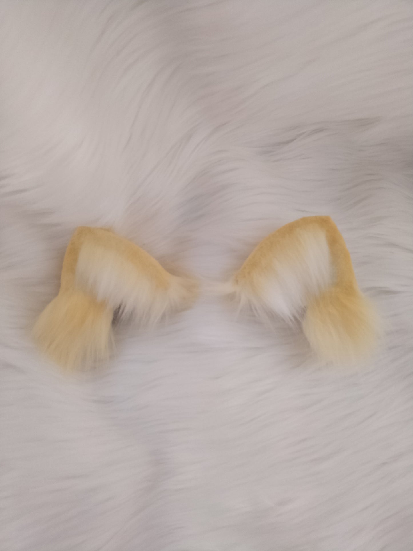 Cosplay Cream Cat Heaband Cosplay Fluffy Cat Headdress Hairband Cat Ears Costume Accessories Furry Ears Faux Fur Custom Animal Ears