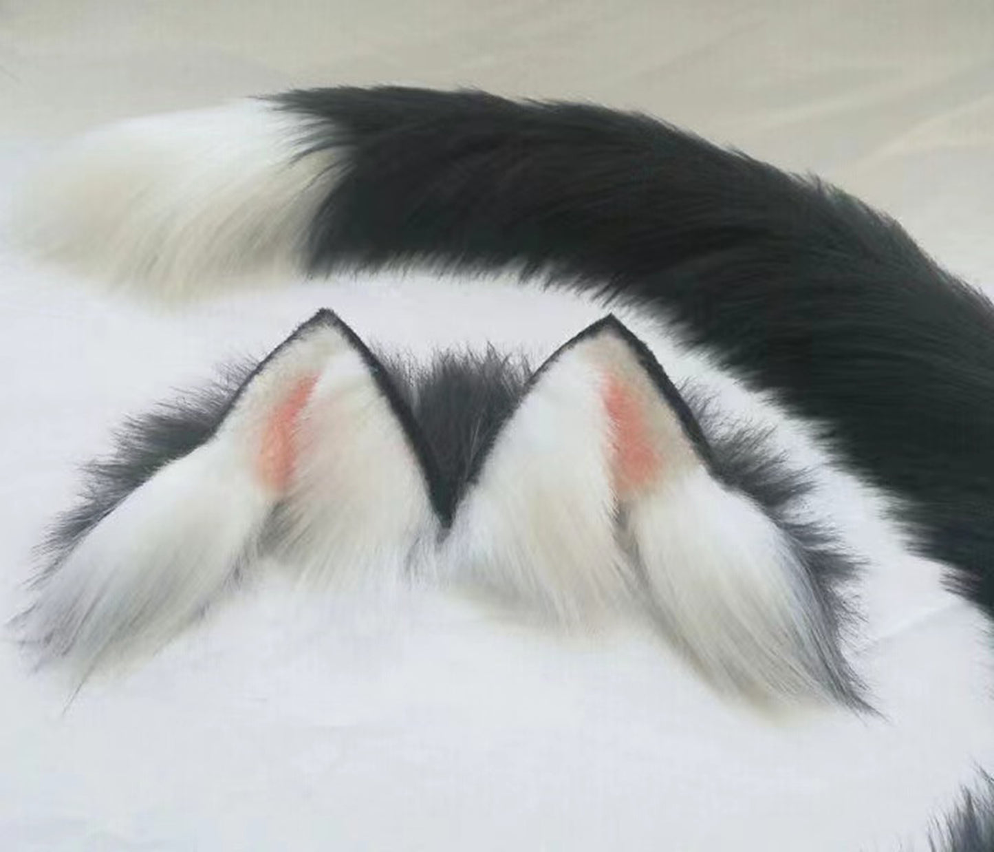 Cosplay Cat Ears Tail Kit Cosplay Headdress Hairband Black Cat Ears Costume Accessories