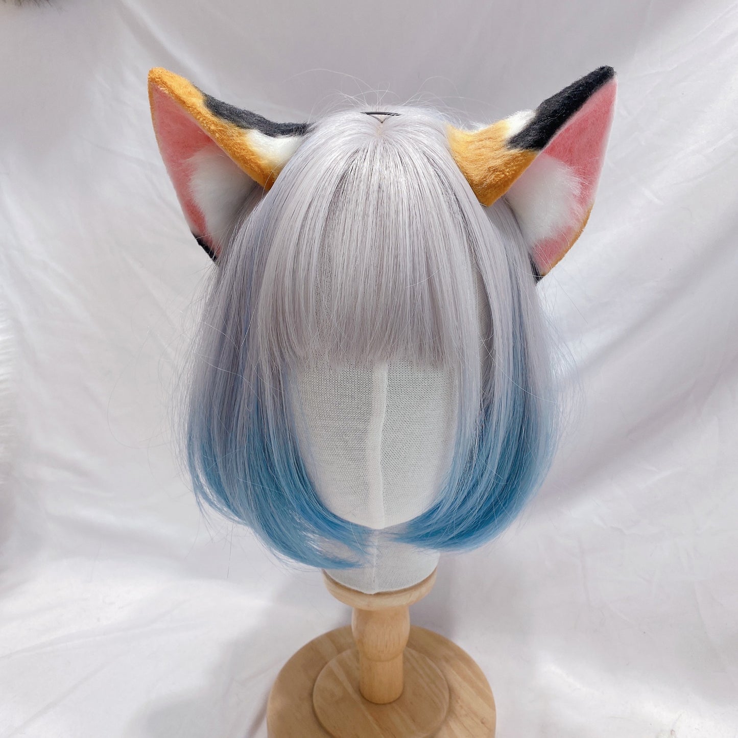 Cosplay Calico Cat Ears Tail Kit Cosplay Headdress Hairband Cosplay Cat Costume Accessories Custom Animal Ears