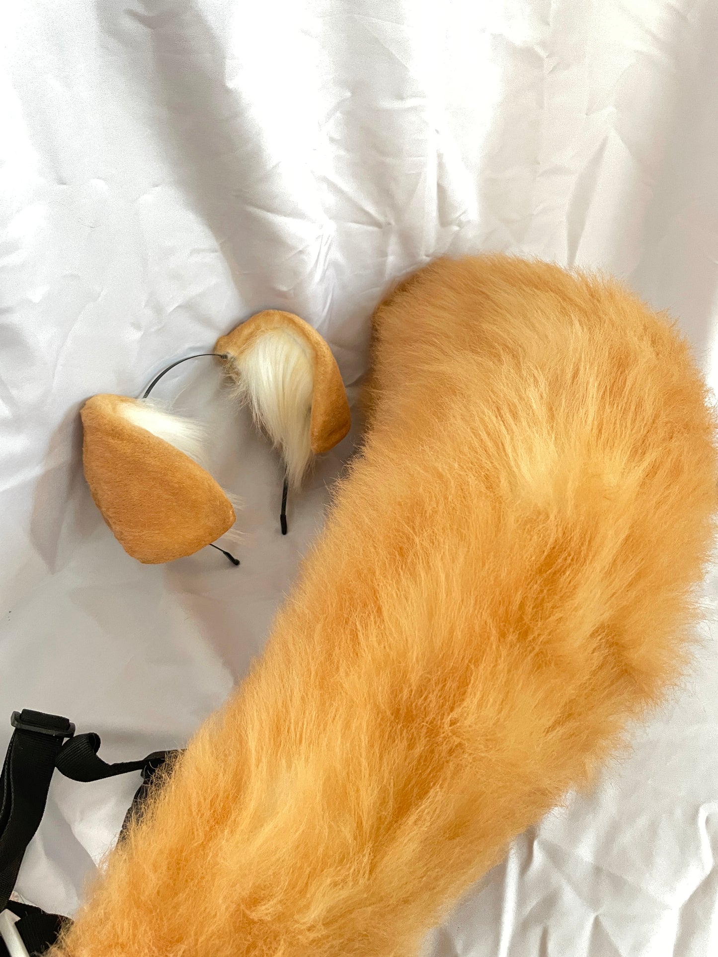 Cosplay Golden Dog Ears Tail Kit Cosplay Headdress Hairband Cosplay Dog Costume Accessories