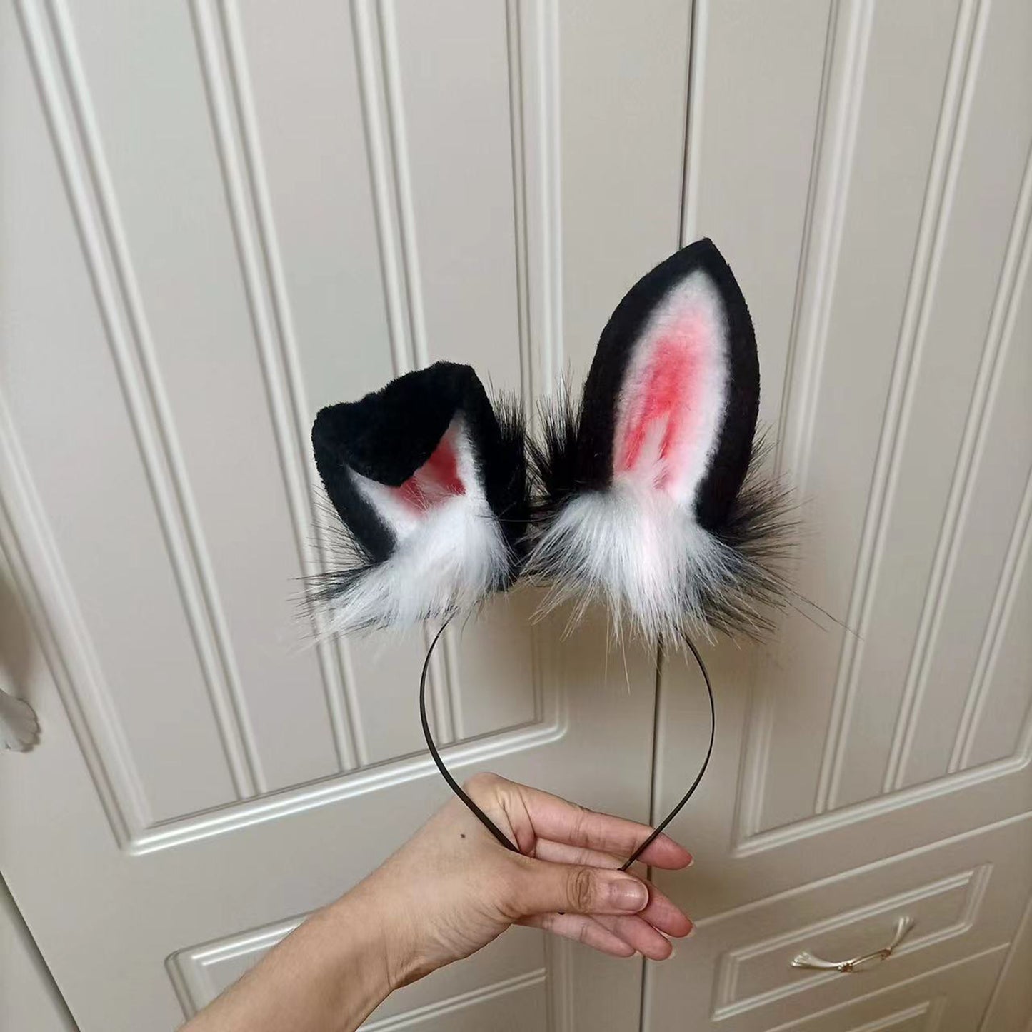 Cosplay Rabbit Ears Bunny Headband Cosplay White Rabbit Headclip Hairband Cosplay Bunny Ears Costume Accessories
