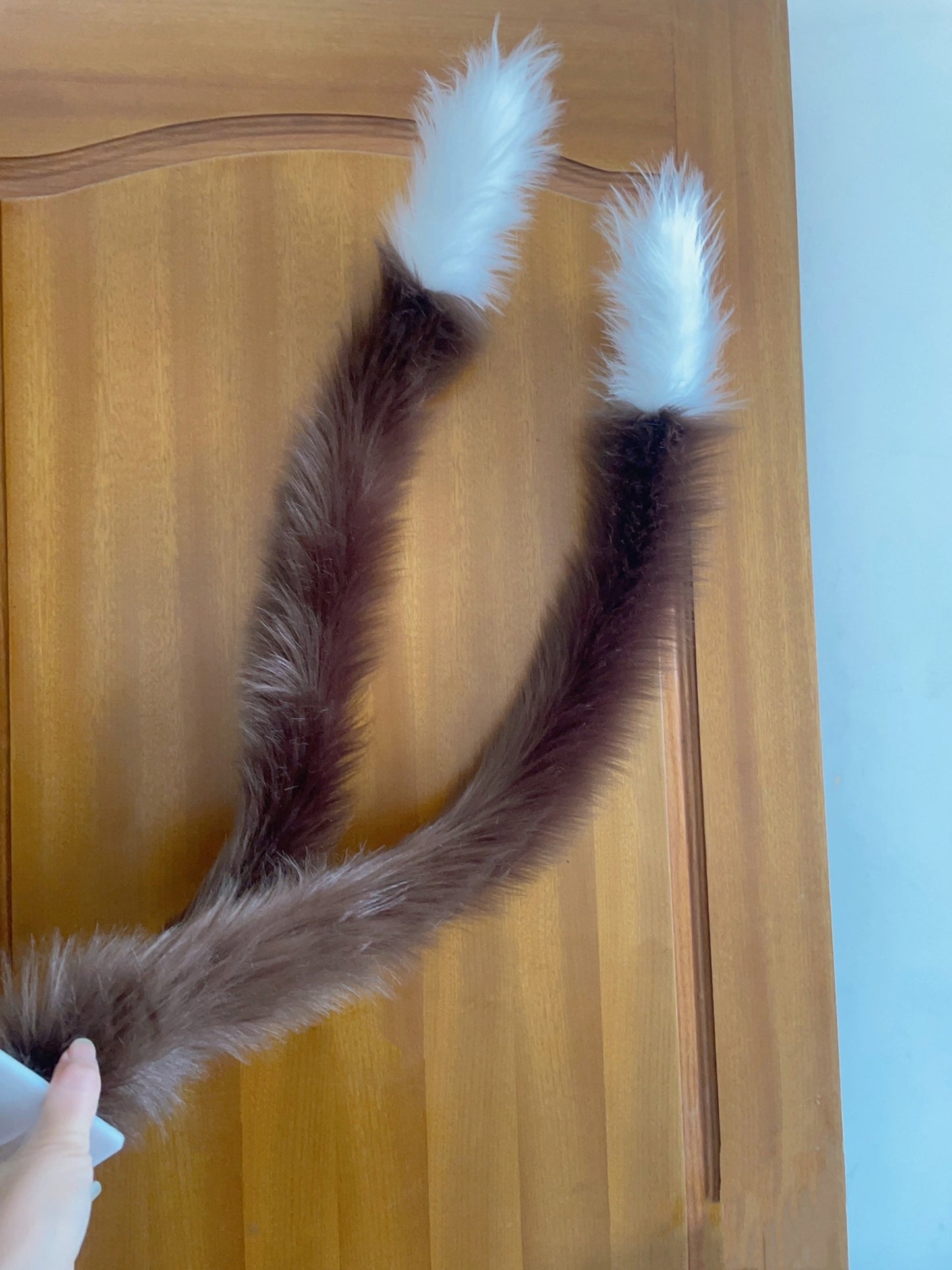 Cosplay Kirara Double Cat Tail Cosplay Cat Tail Cosplay Double Tail Furry Tail Halloween Costume Accessories Chrsitmas Custom Tail