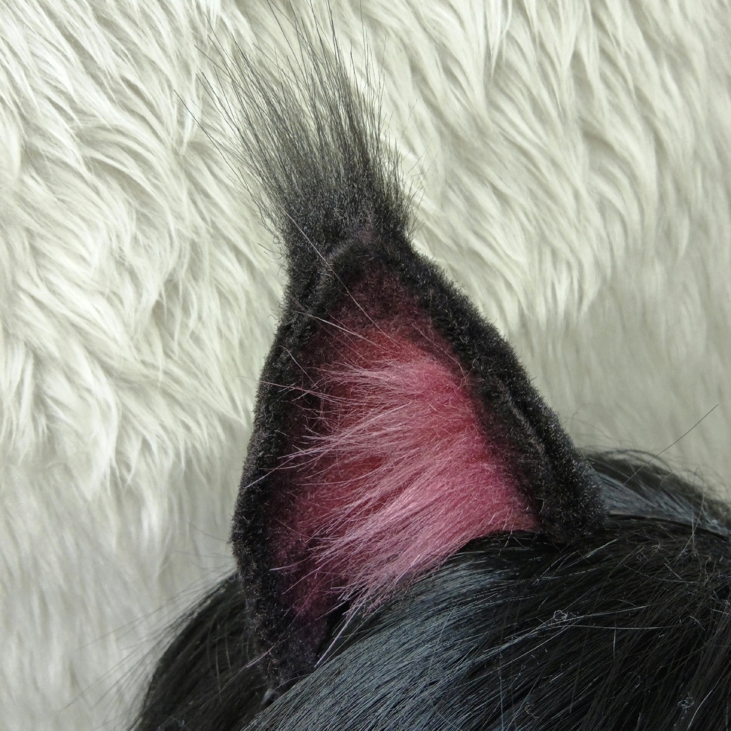 Cosplay Cupid’s Target: Deep Space Ears Kit Cosplay Zayne Black Lynx Headband Wolf Hairband Cosplay Animal Faux Fur Wolf Ears