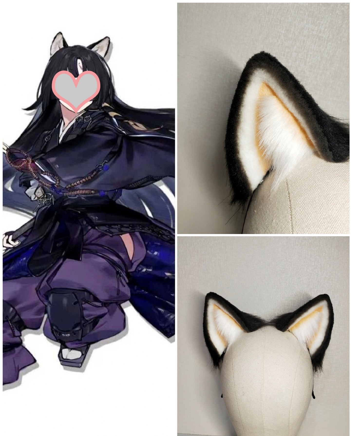Cosplay Shiba Inu Ears Kit Cosplay Headdress Hairband Cosplay Dog Costume Accessories Custom