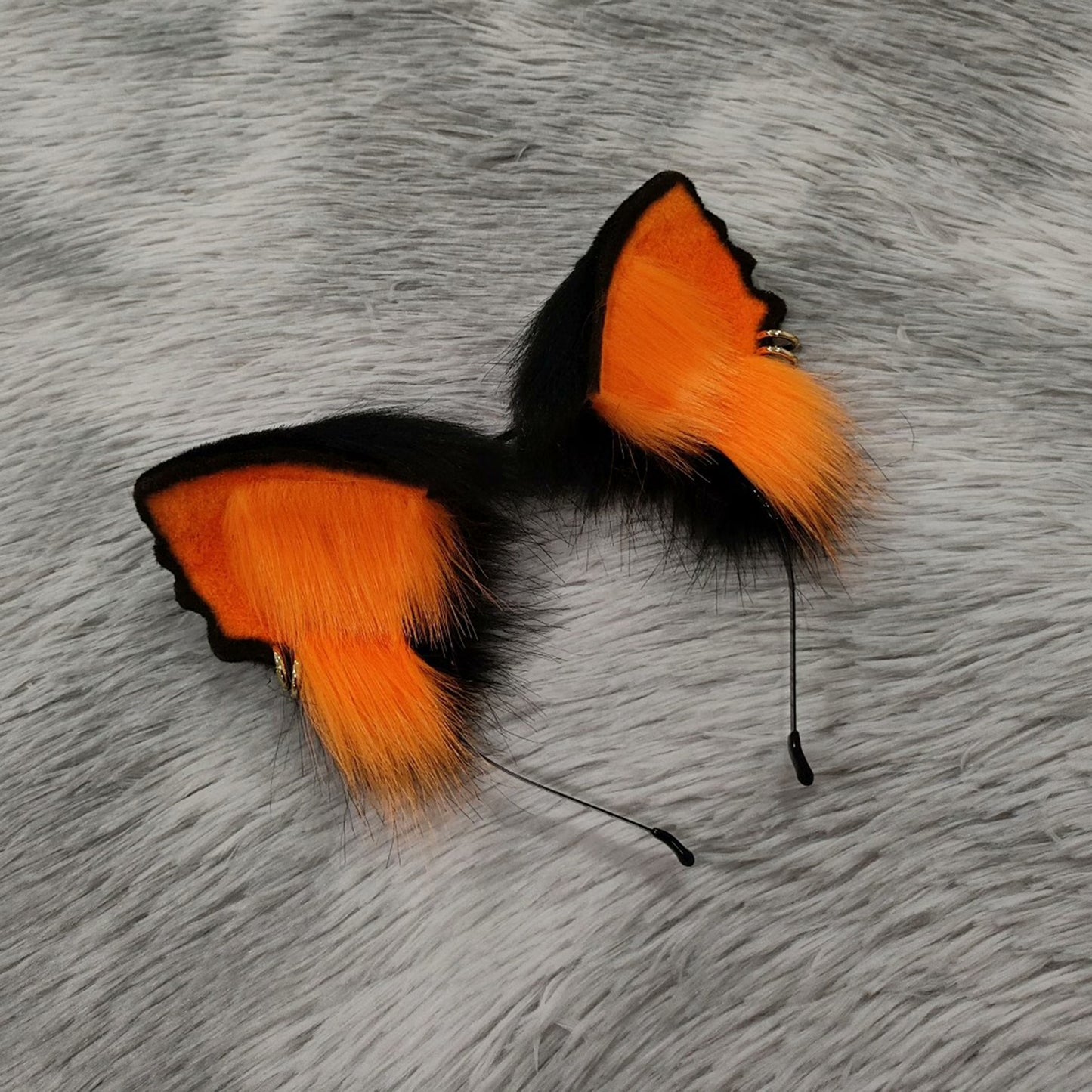 Cosplay Fox Ears Cosplay Fox Hairband Cosplay Orange Ears with Accessories Costume Cosplay Cat Accessories Custom Animal Ears Furry Ears Faux Fur