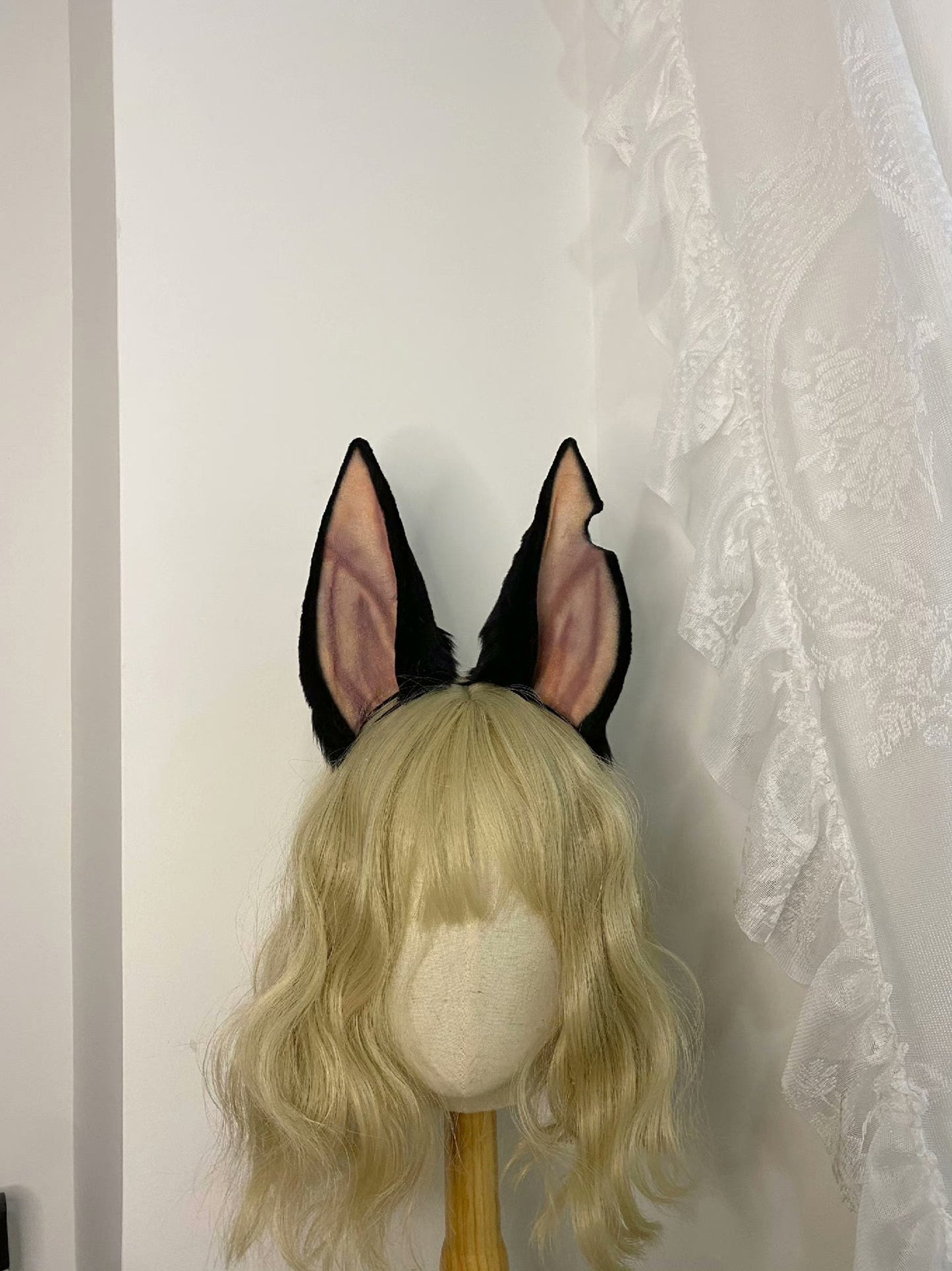 Cosplay Dog Ears Kit Cosplay Doberman Headdress Headband Cosplay Doggie Ears Custom Animal Costume Accessories