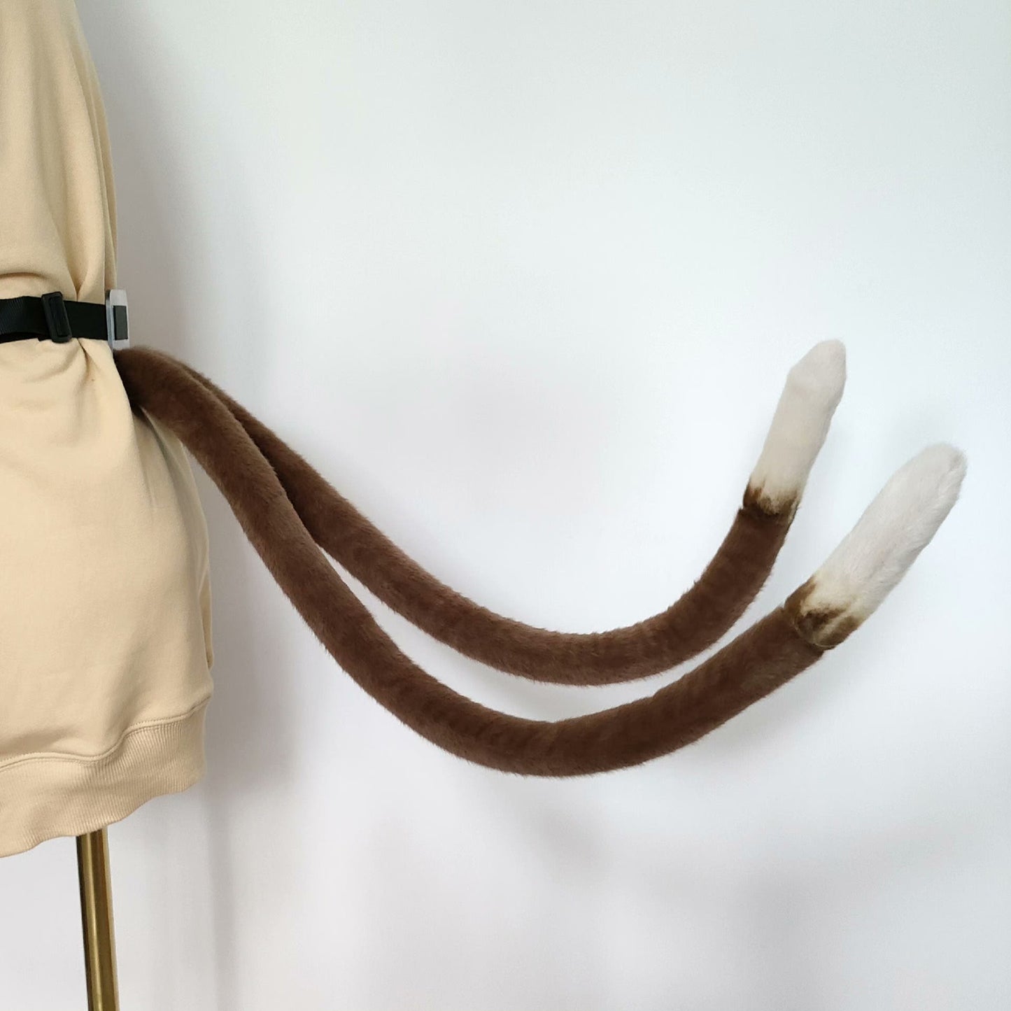 Cosplay Kirara Double Cat Tail Cosplay Cat Double Tail Cosplay Double Tail Furry Tail Halloween Costume Accessories Chrsitmas Custom Tail