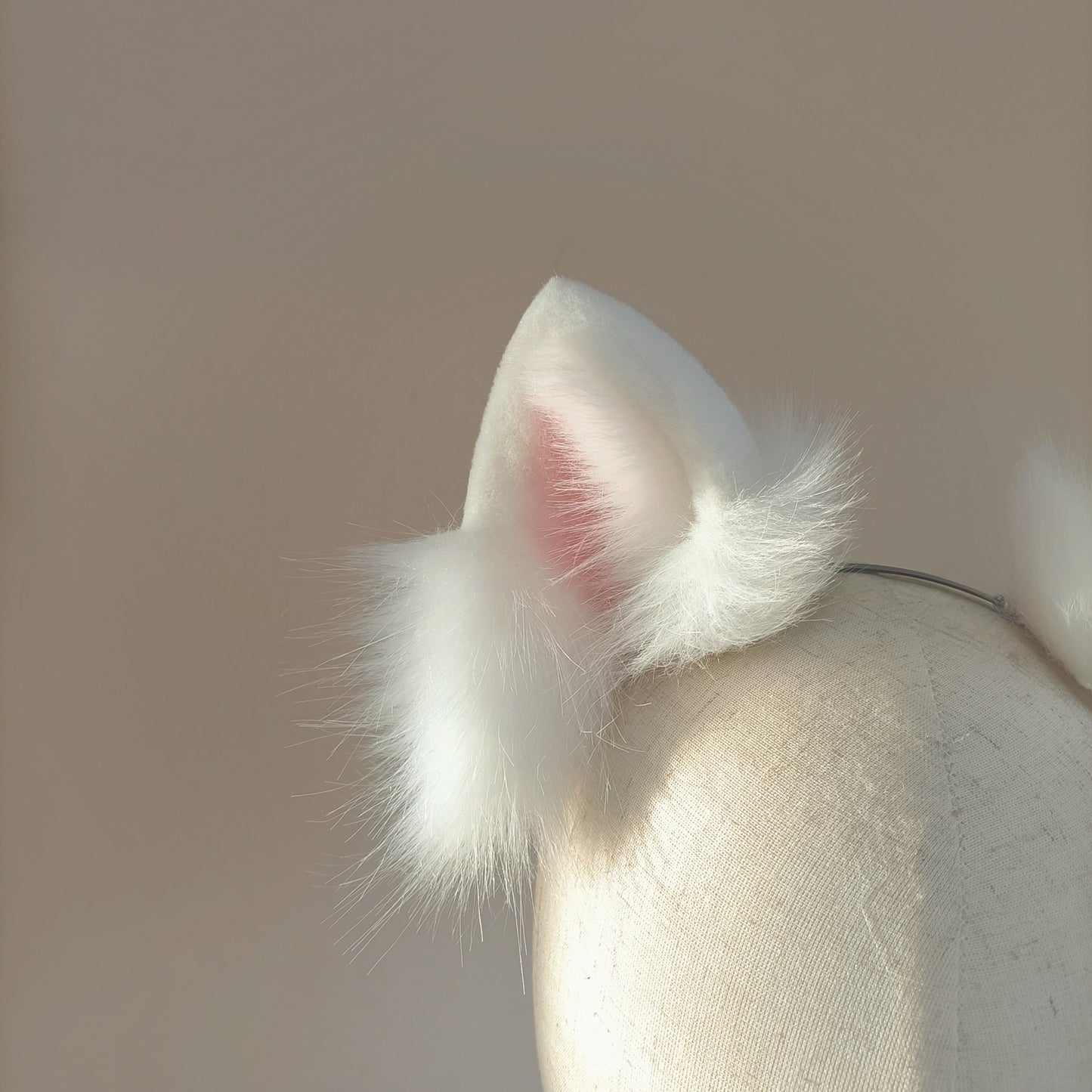 Furry Samoyed Dog Ears Kit Cosplay Headdress Hairband Cosplay Dog Ears Costume Accessories
