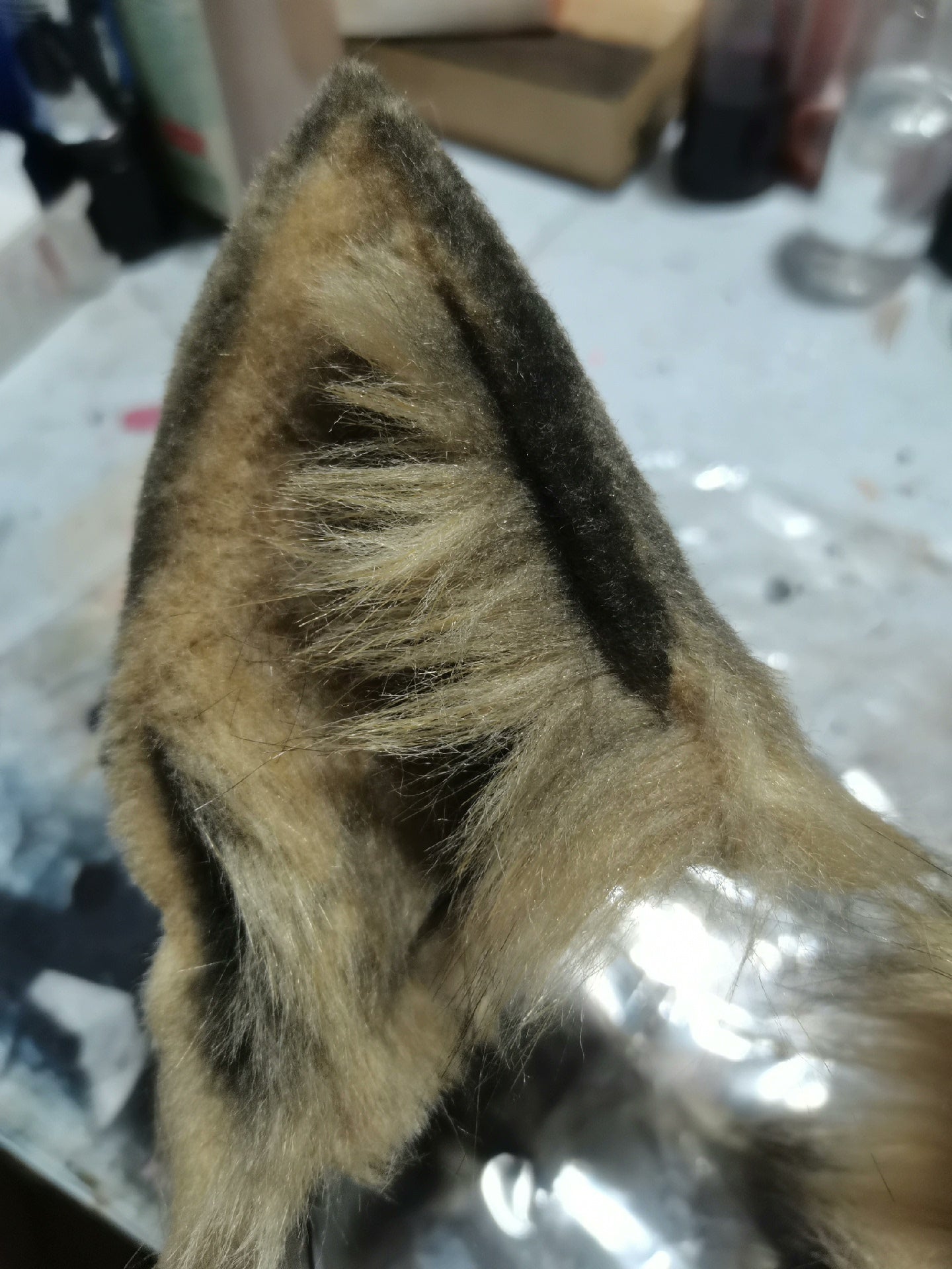 Cosplay Wild Brown Fox Ears Kit Cosplay Wolf Headdress Fox Hairband Fox Ears Costume Accessories Custom Animal Ears Wolf Faux Fur Accessories