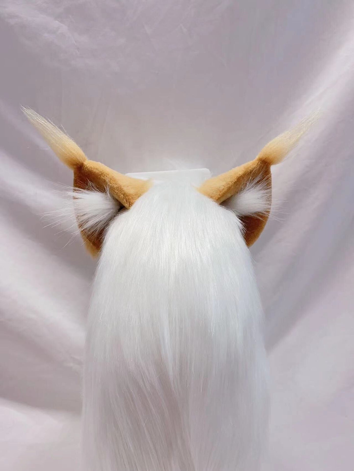 Cos Cat Ears Tail Set Fluffy Cosplay Cat Headband Hairband Cat Ears Costume Accessories Custom Animal Ears Furry Ears Faux Fur