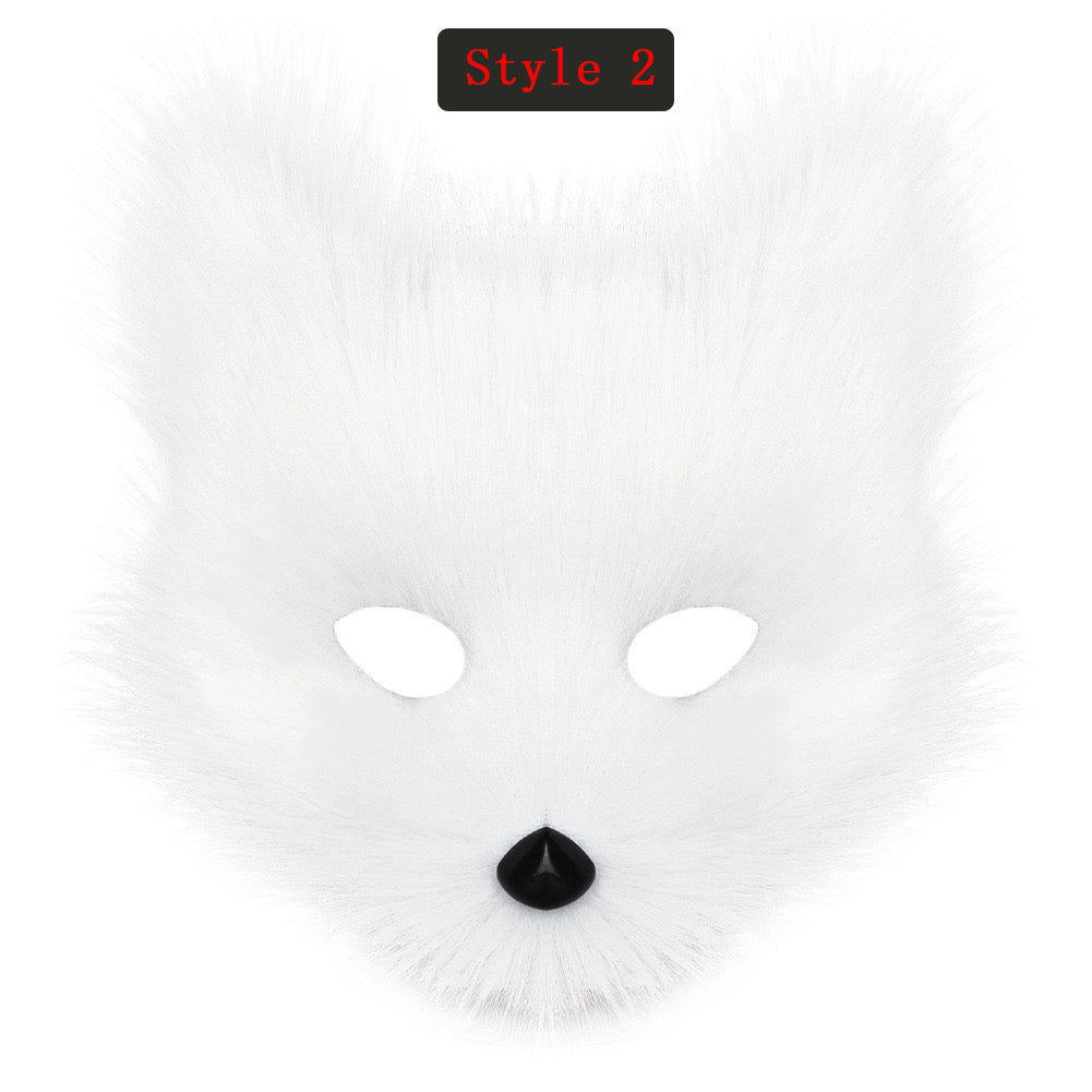 Cosplay Fox Mask Cosplay Headdress Halloween Cosplay Fox Costume Accessories Custom Animal Ears Furry Ears Faux Fur