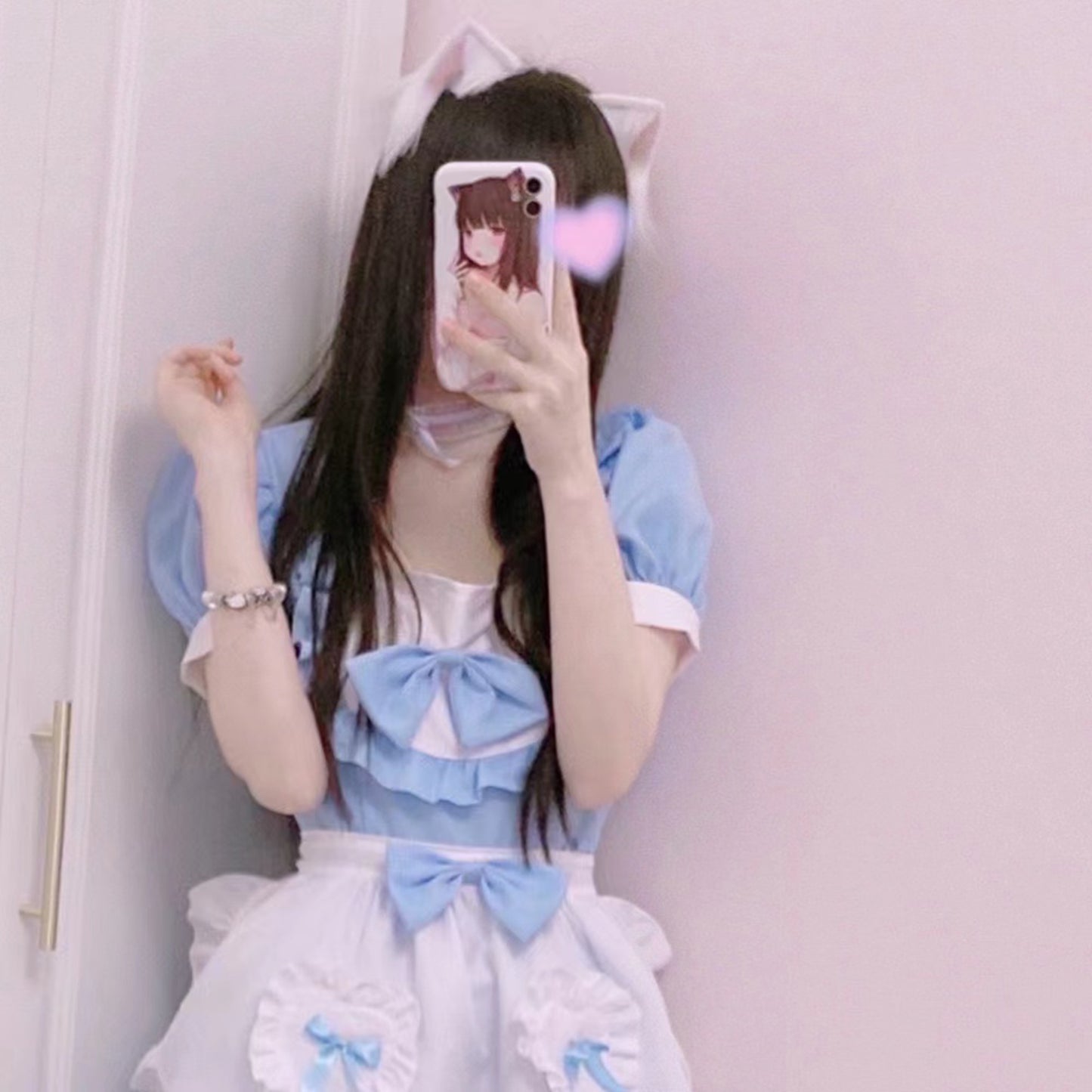 Cos Cat Heaband Cosplay Cat Headdress Hairband White Cat Ears Costume Accessories Custom Animal Ears Furry Ears