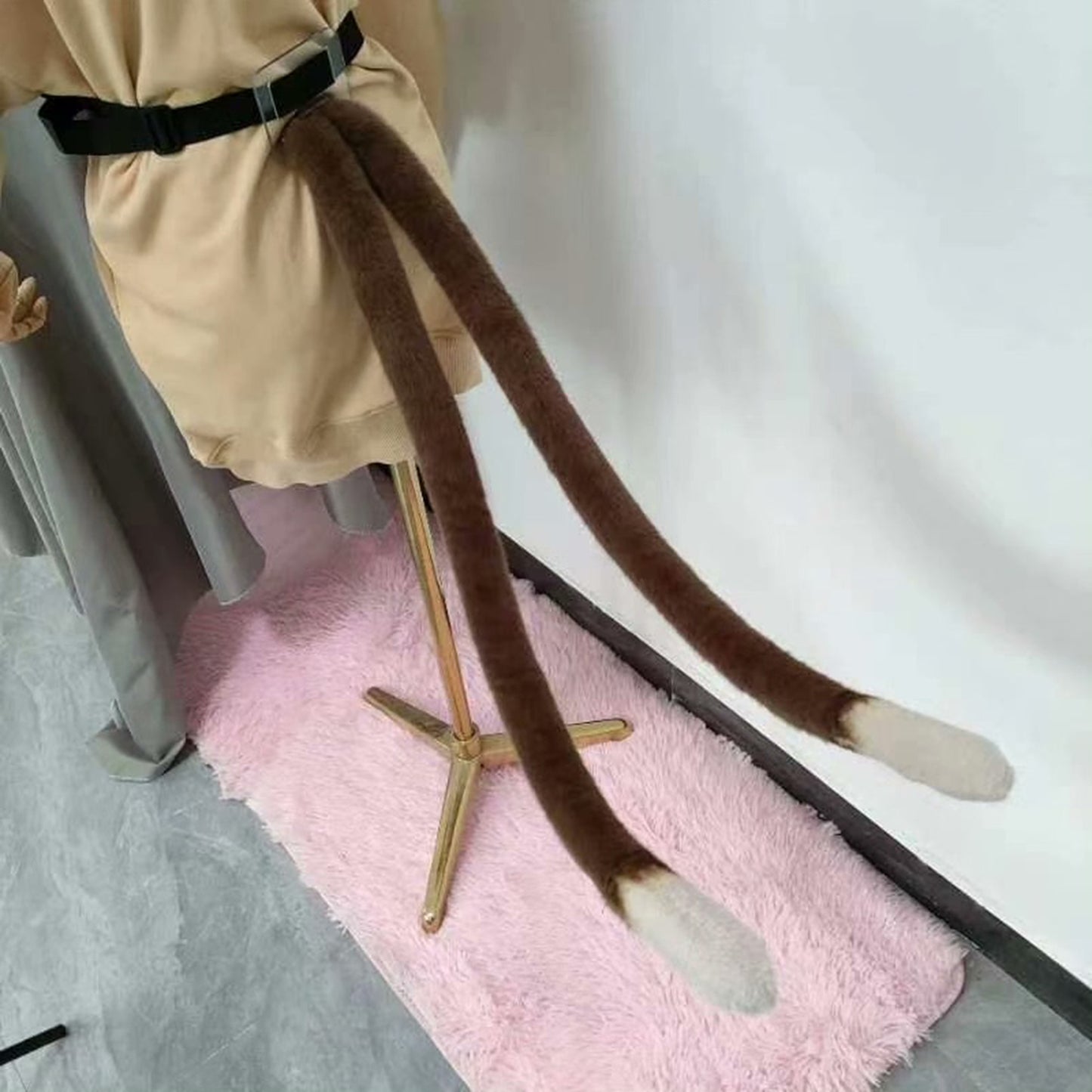 Cosplay Kirara Double Cat Tail Cosplay Cat Double Tail Cosplay Double Tail Furry Tail Halloween Costume Accessories Chrsitmas Custom Tail