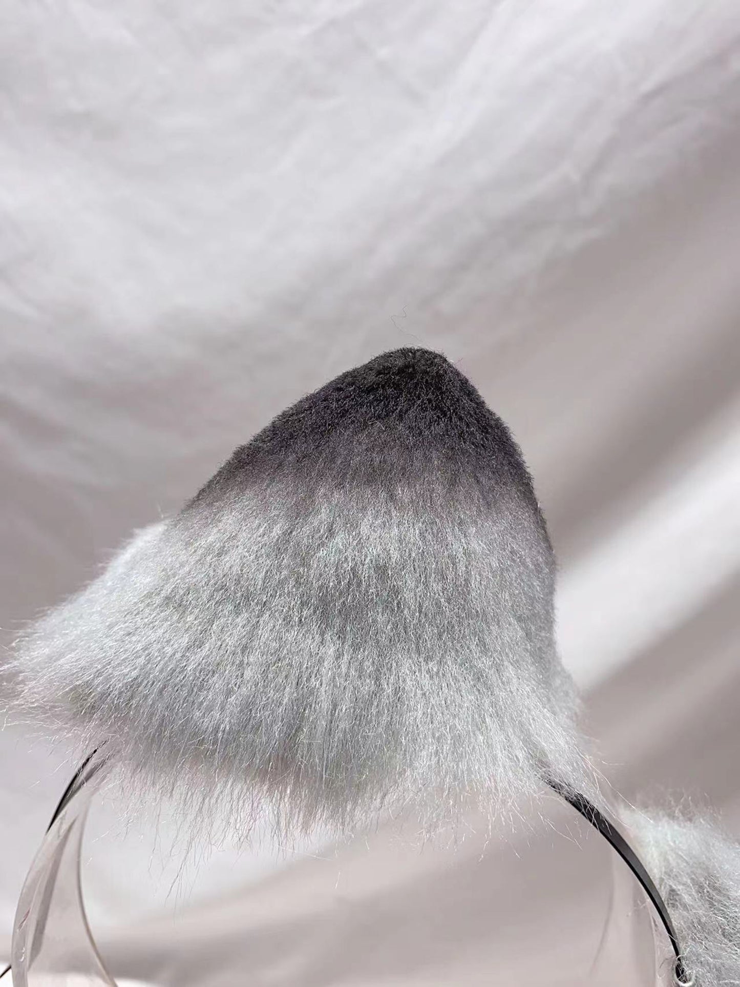 Cosplay Grey Cat Ears Kit Cosplay Cat Ears Cat Headband Headdress Cat Hairclips Cat Headband Costume Accessories Custom Animal Ears Furry Ears Faux Fur