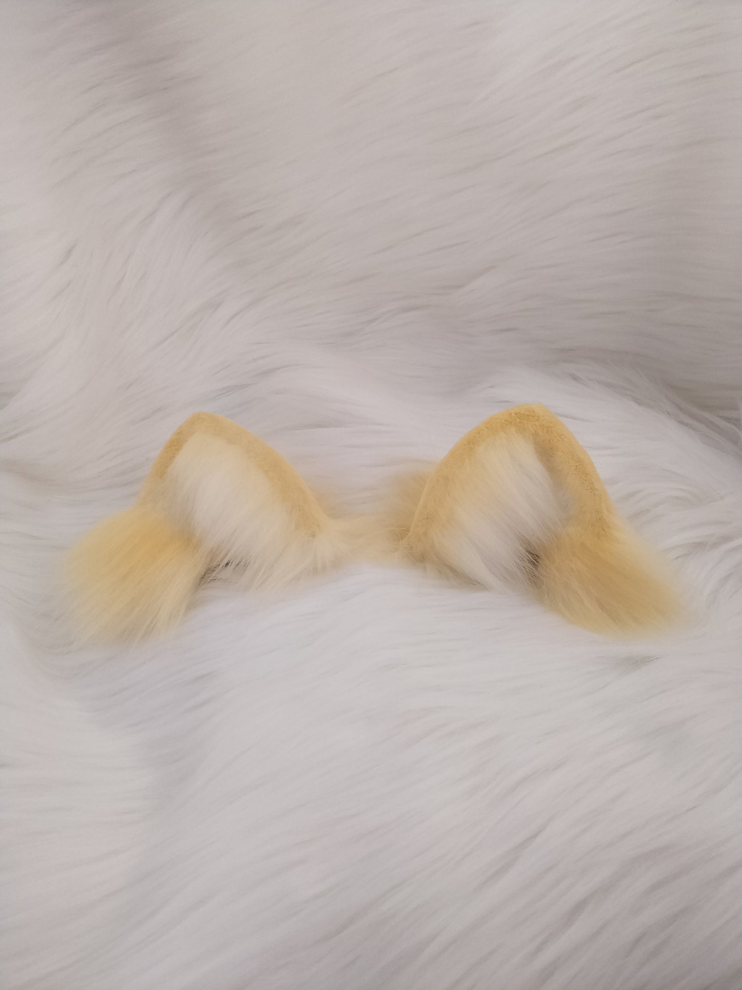 Cosplay Cream Cat Heaband Cosplay Fluffy Cat Headdress Hairband Cat Ears Costume Accessories Furry Ears Faux Fur Custom Animal Ears