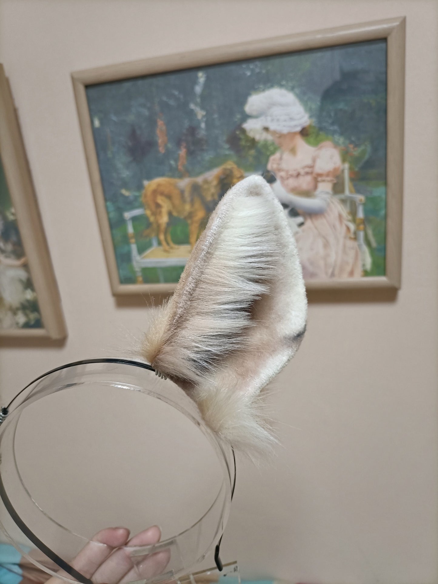 Cosplay Fox Ears Kit Cosplay Fox Headdress Hairband Costume Accessories Custom Ears Furry Ears Cosplay Animal Headband Faux Fur