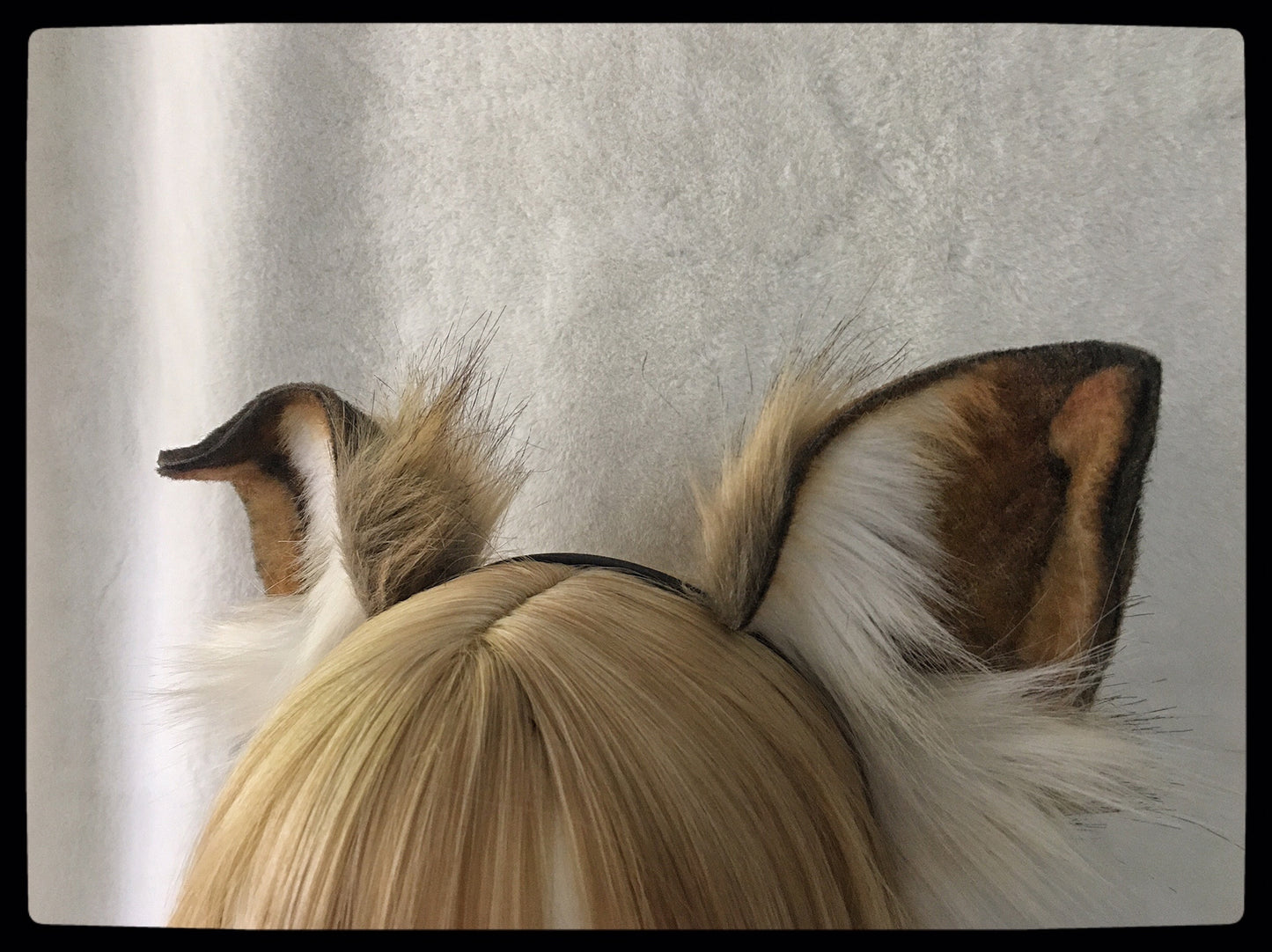 Furry Dog Ears Kit Cosplay Headband Dog Hairband Cosplay Dog Ears Costume Accessories Halloween Cosplay Animal Ears