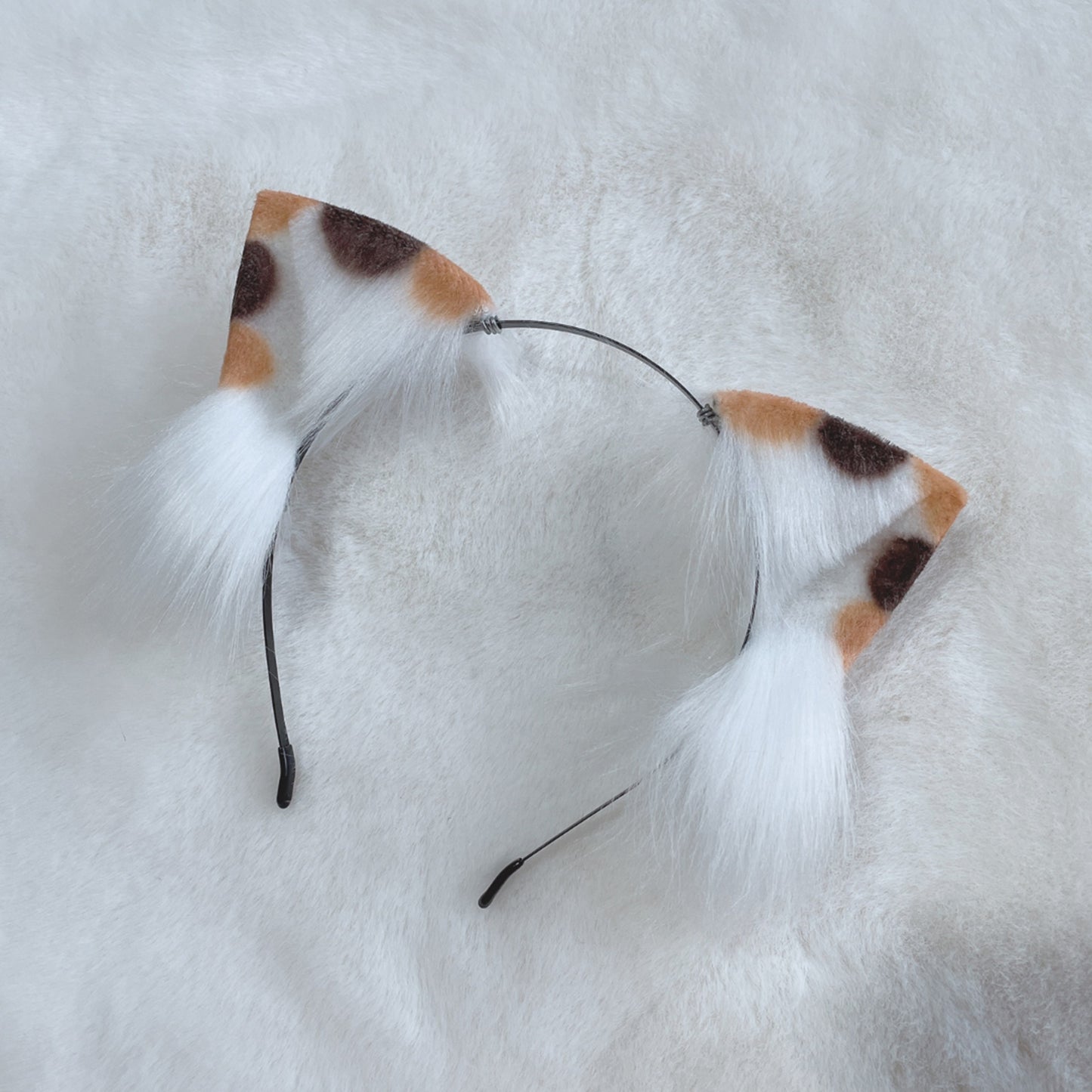 Cosplay Cat Ears Tail Kit Cosplay Headdress Hairband Cosplay Calico Cat Costume Accessories