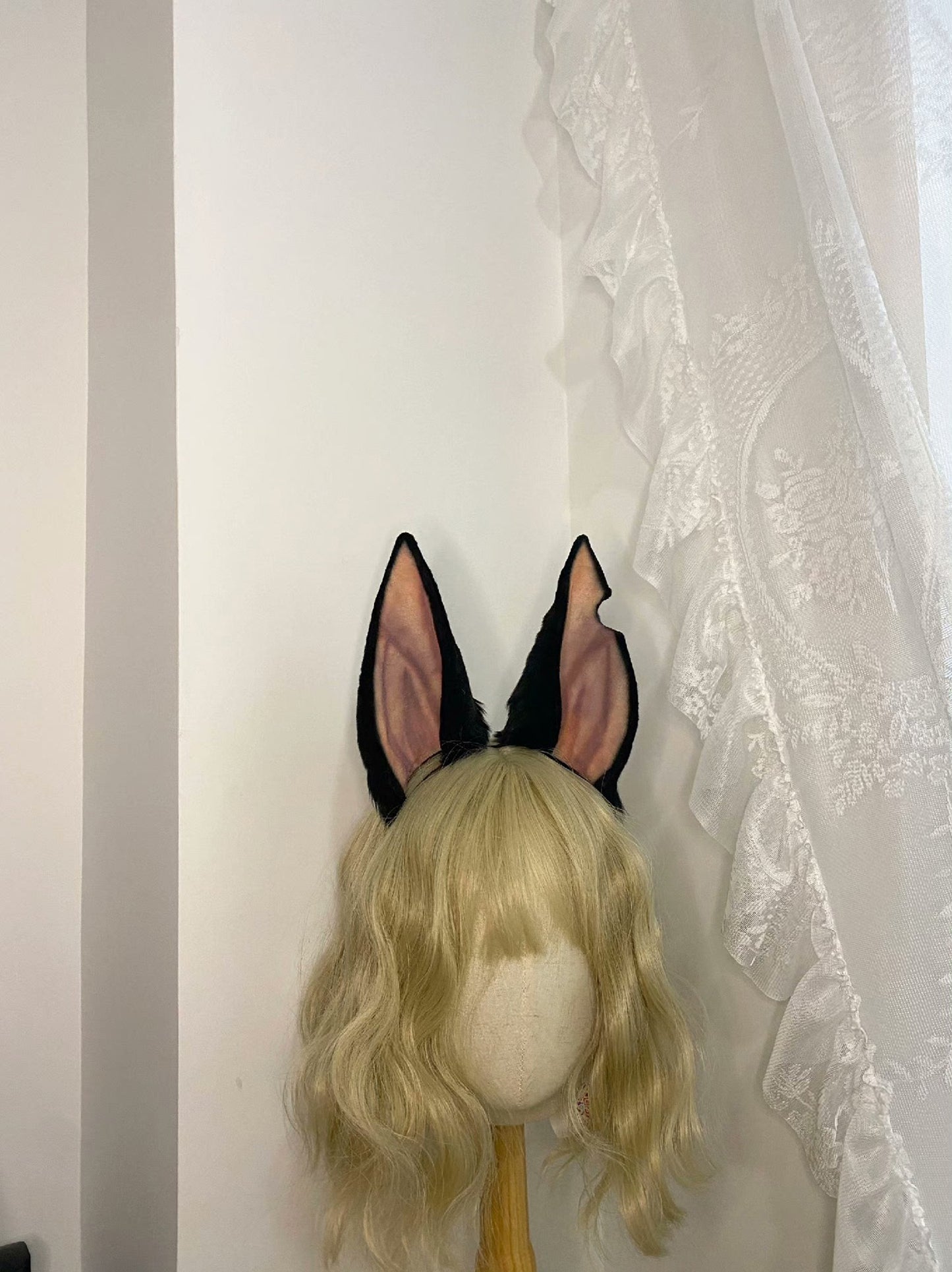 Cosplay Dog Ears Kit Cosplay Doberman Headdress Headband Cosplay Doggie Ears Custom Animal Costume Accessories