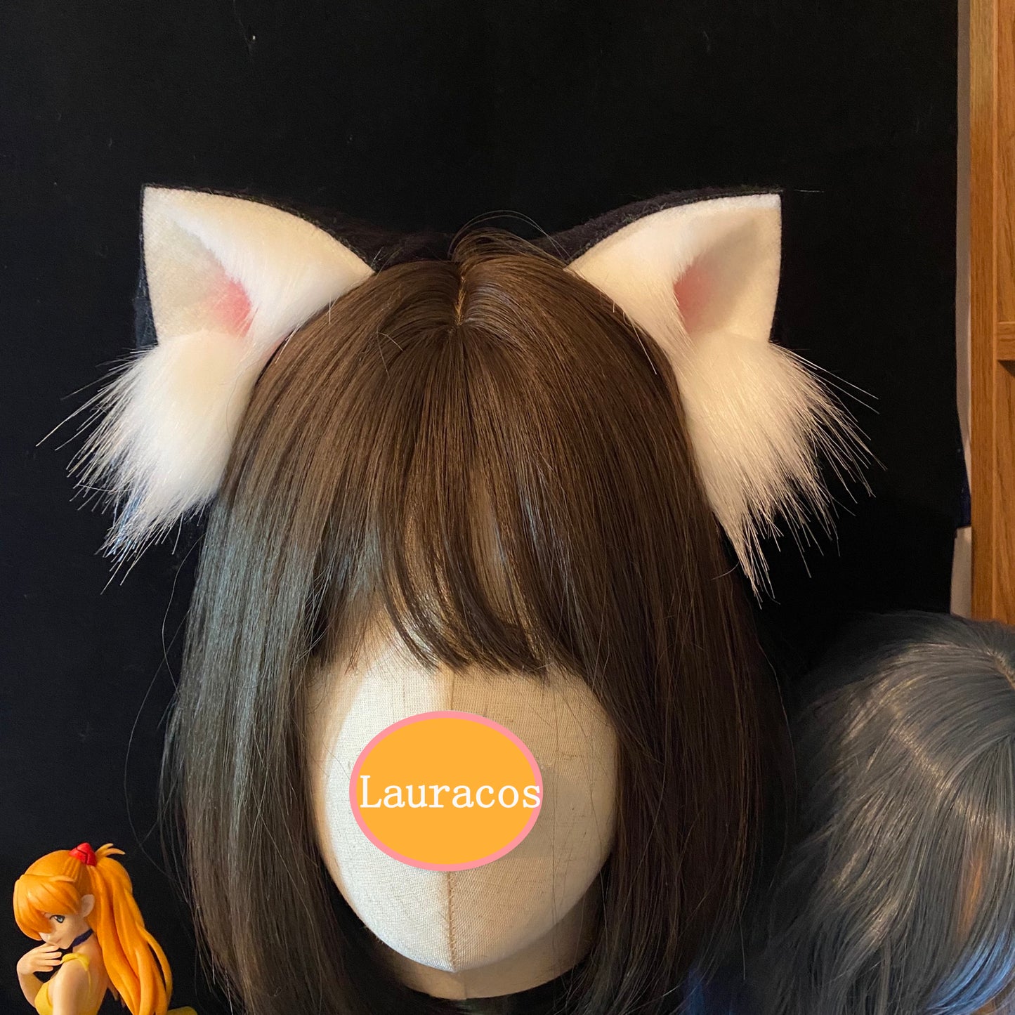 Cosplay Cat Ears Kit Cosplay Headband Hairband Black Cat Ears Costume Accessories Custom Animal Ears