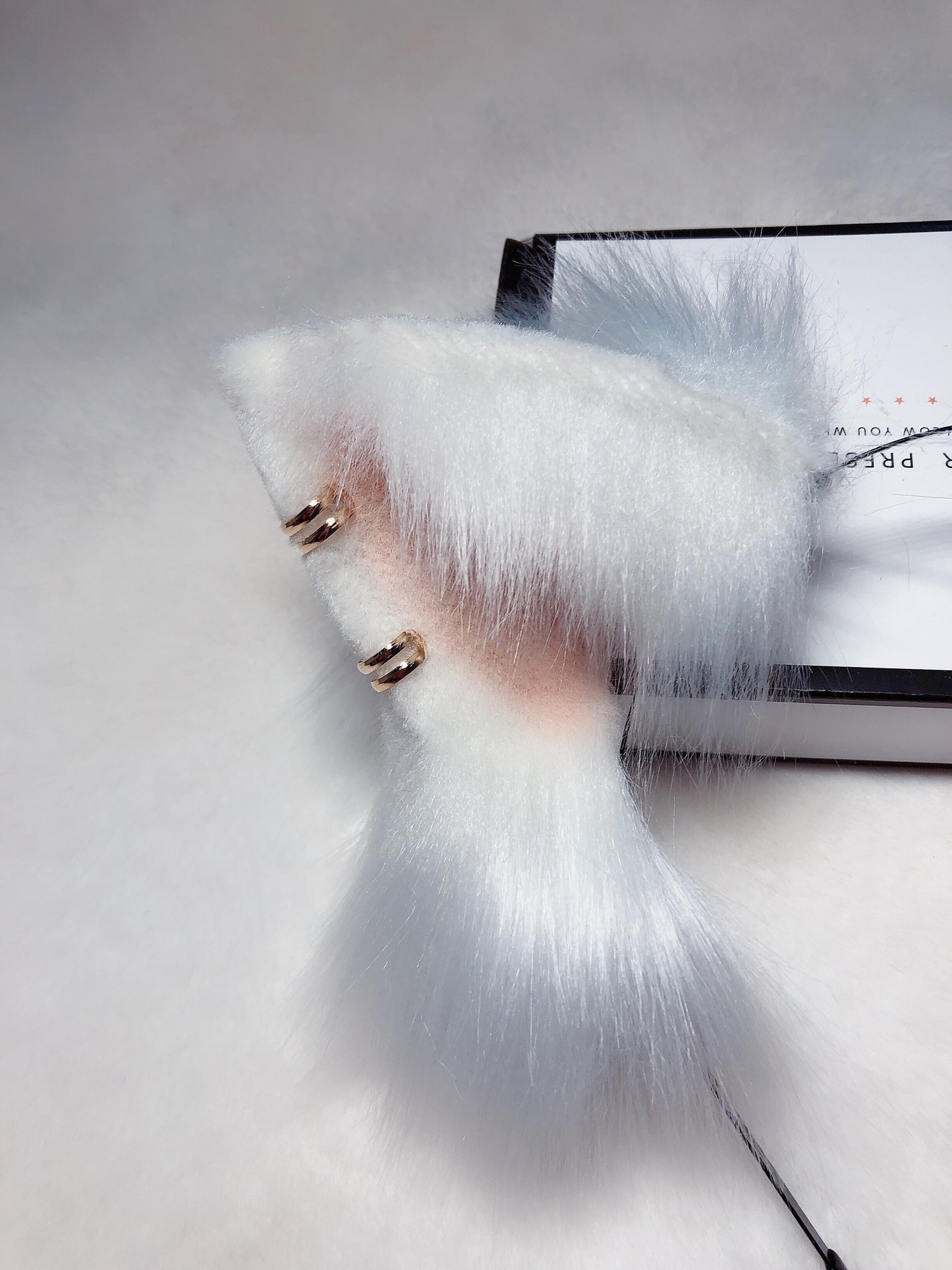 Cosplay Fox Ears Kit Cosplay White Fox Headdress Hairband Cosplay Animal Costume Accessories