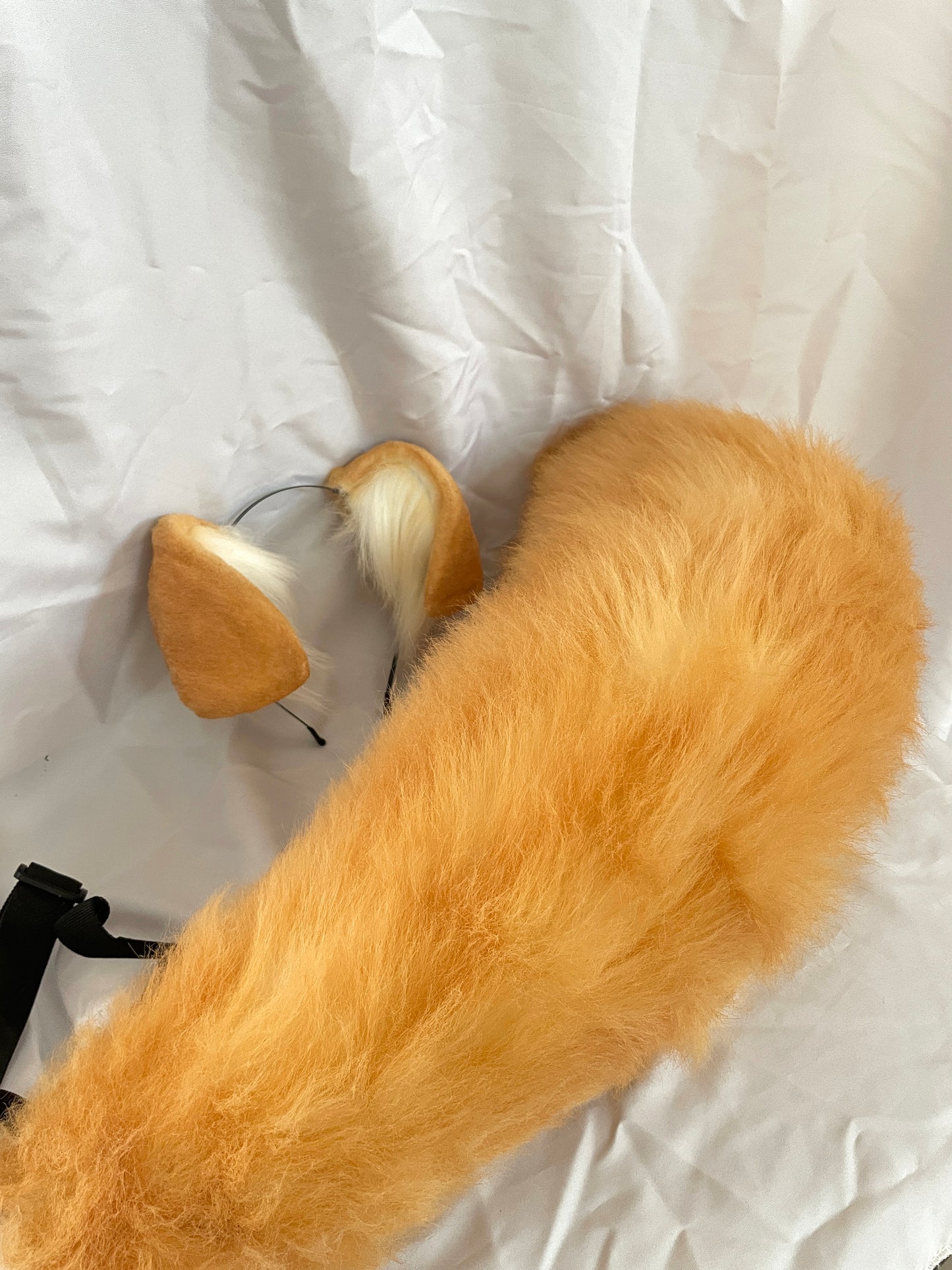 Cosplay Golden Dog Ears Tail Kit Cosplay Headdress Hairband Cosplay Dog Costume Accessories