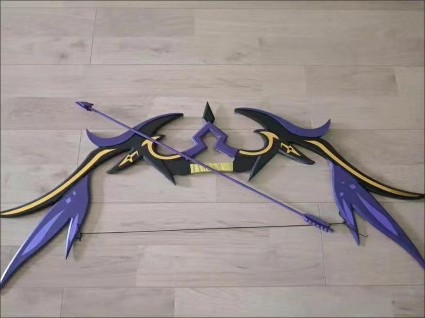 Fischl' Bow Genshin Impact Weapon Wood Bow and Arrow Genshin Impact Mitternachts Waltz Weapon Cosplay Strong-Willed Accessories Other Cosplay Prop