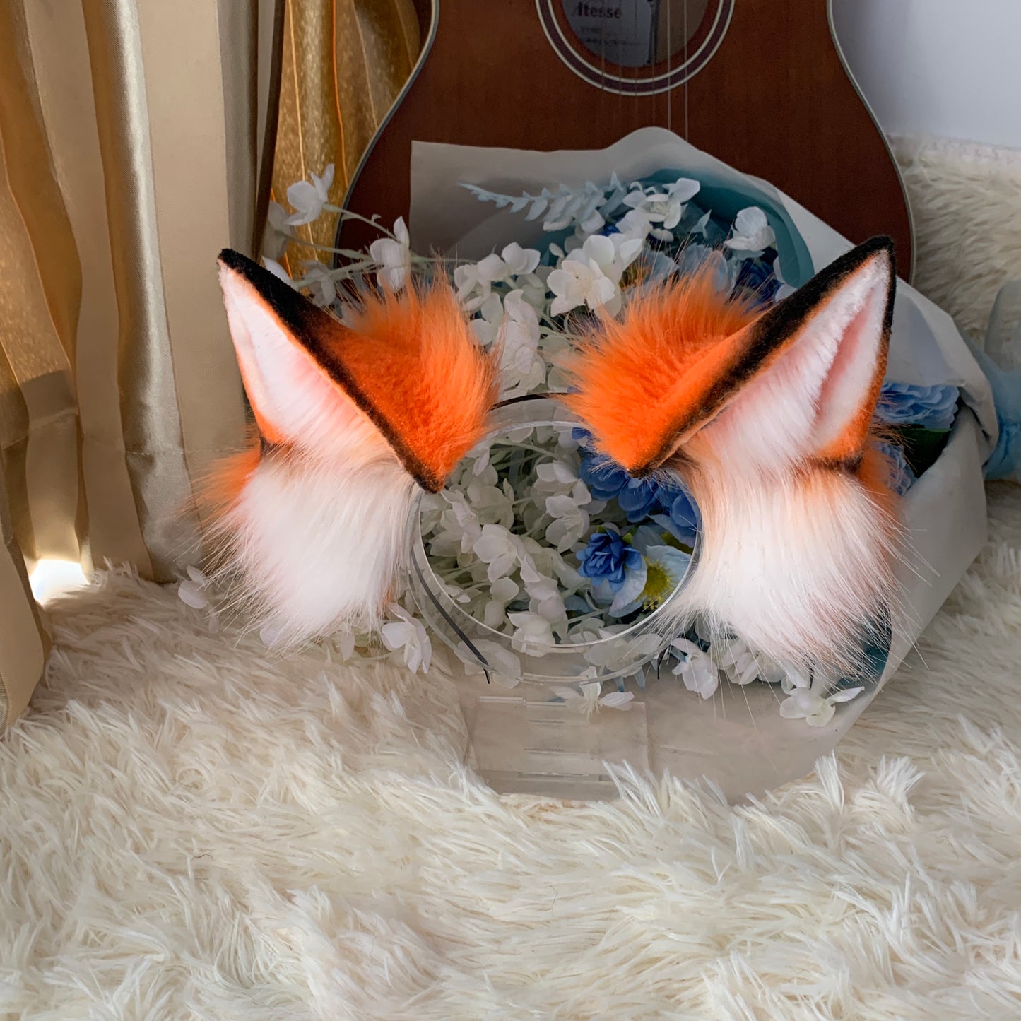 Cosplay Fox Ears Kit Cosplay Cat Headdress Hairband Cosplay Zootopia Nick Costume Accessories Custom Ears