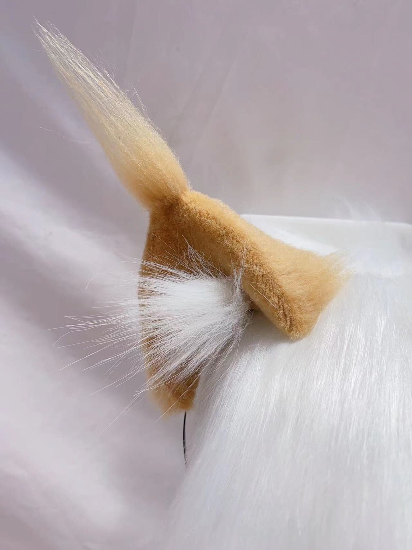 Cos Cat Ears Tail Set Fluffy Cosplay Cat Headband Hairband Cat Ears Costume Accessories Custom Animal Ears Furry Ears Faux Fur