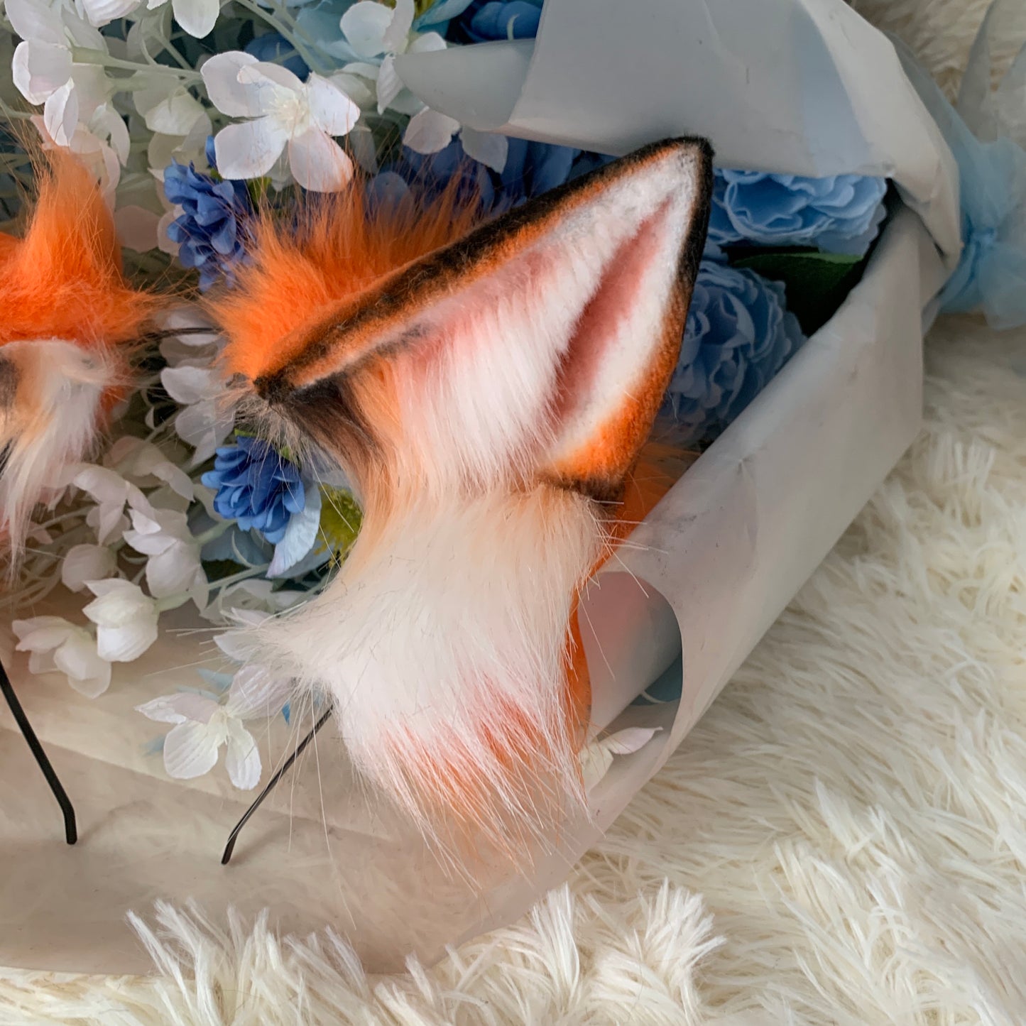 Cosplay Fox Ears Kit Cosplay Cat Headdress Hairband Cosplay Zootopia Nick Costume Accessories Custom Ears