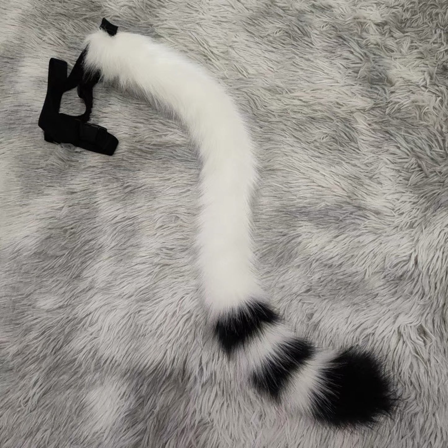 Cosplay Cat Ears Tail Kit Cosplay Headdress Hairband Cosplay White Tabby Cat Costume Accessories Custom Animal Ears Furry Ears Faux Fur