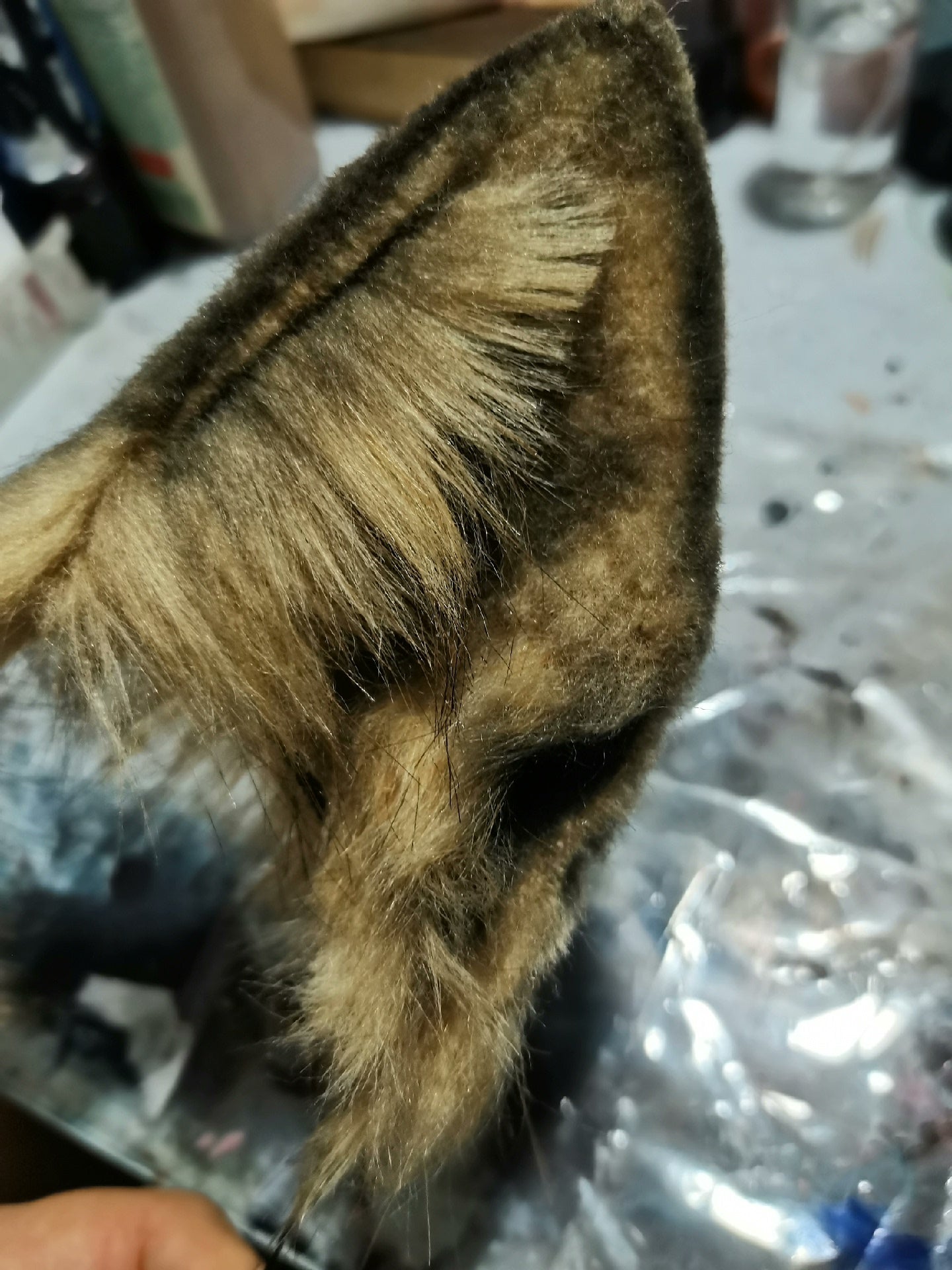 Cosplay Wild Brown Fox Ears Kit Cosplay Wolf Headdress Fox Hairband Fox Ears Costume Accessories Custom Animal Ears Wolf Faux Fur Accessories