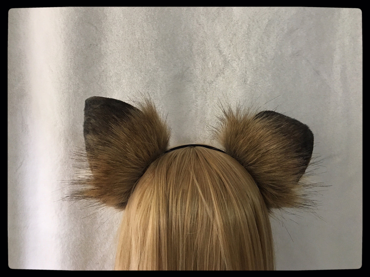Furry Dog Ears Kit Cosplay Headband Dog Hairband Cosplay Dog Ears Costume Accessories Halloween Cosplay Animal Ears