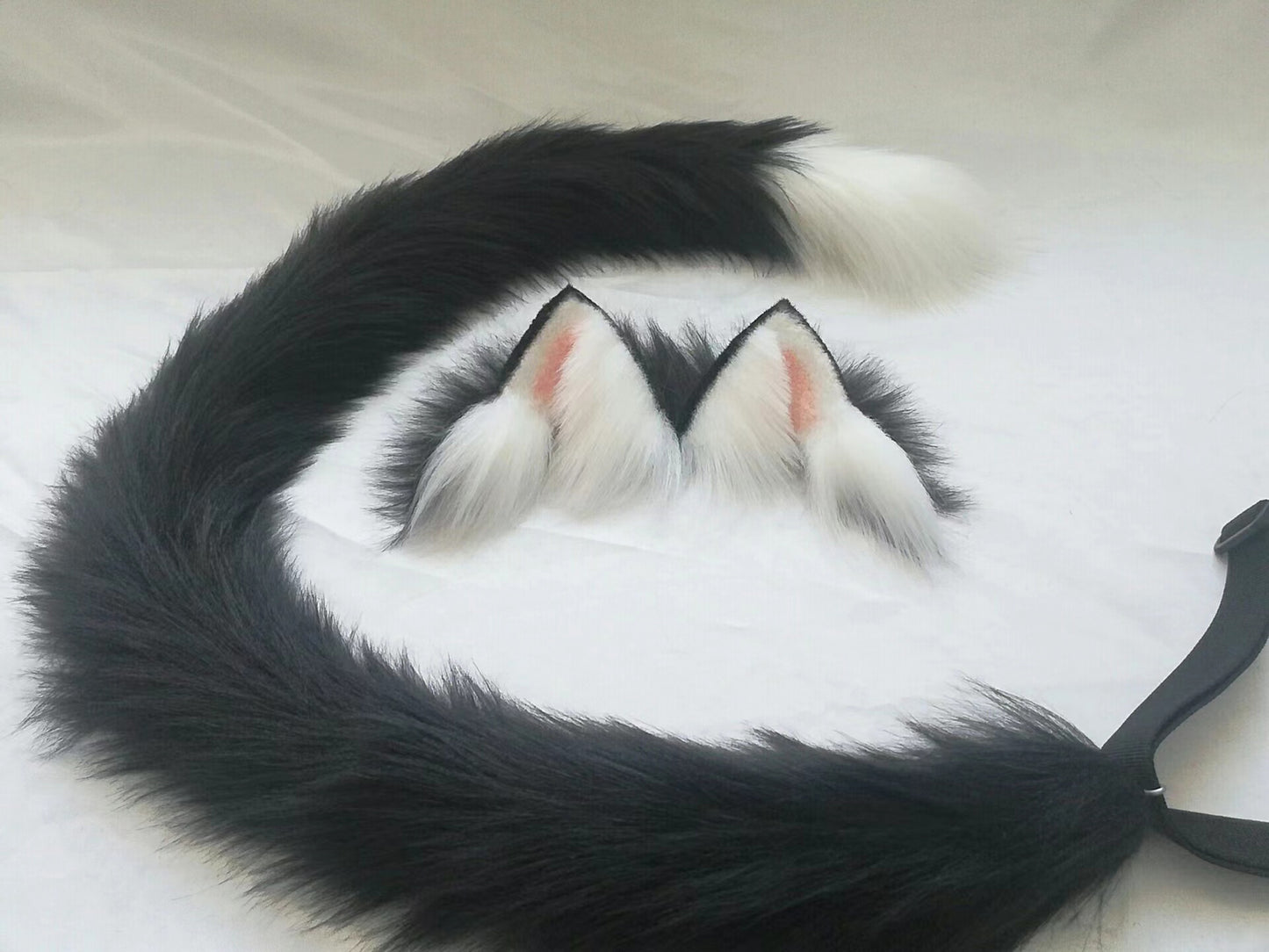 Cosplay Cat Ears Tail Kit Cosplay Headdress Hairband Black Cat Ears Costume Accessories