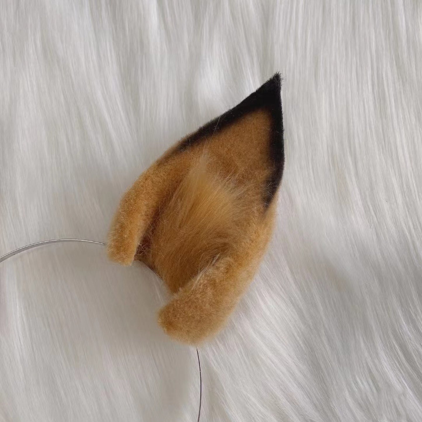 Cosplay Fox Ears Kit Cosplay Arknights Ceobe Headband Furry Fox Hairband Costume Accessories