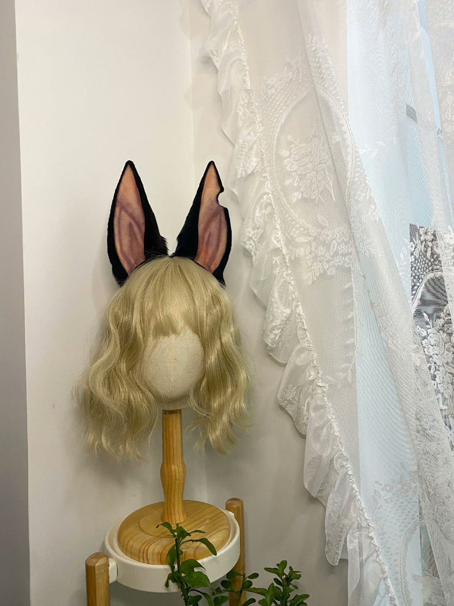 Cosplay Dog Ears Kit Cosplay Doberman Headdress Headband Cosplay Doggie Ears Custom Animal Costume Accessories