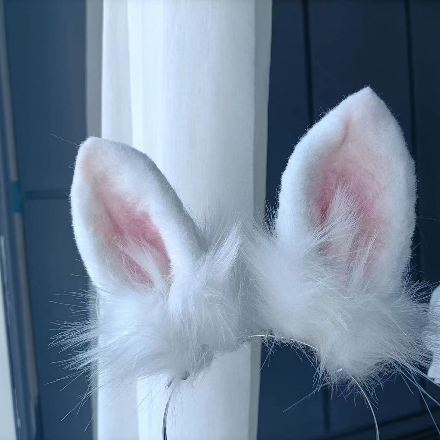 Cosplay Rabbit Ears Bunny Headband Cosplay White Rabbit Headclip Hairband Cosplay Bunny Ears Costume Accessories